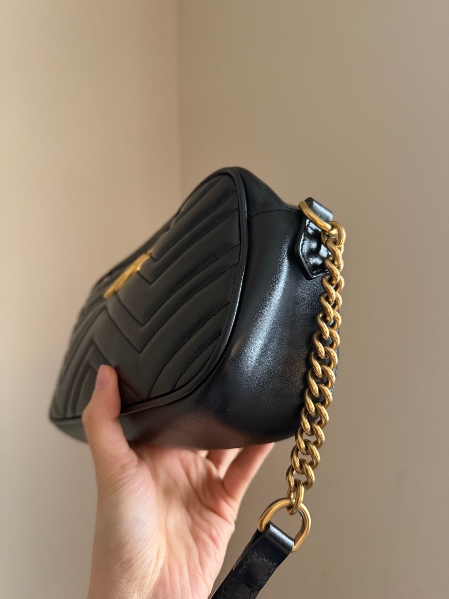 ❗️SOLD❗️Black Small Marmont Camera Bag