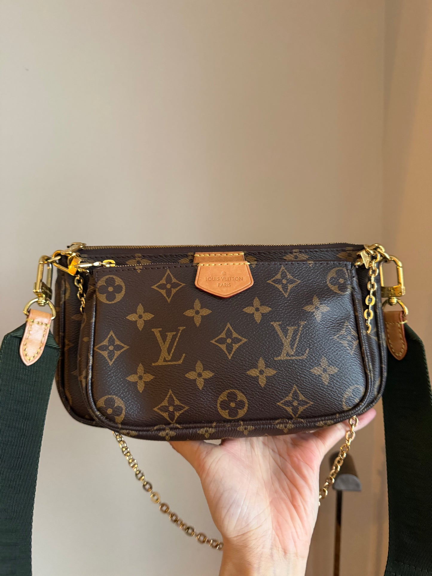❗️SOLD❗️Khakhi MultiPochette in Monogram
