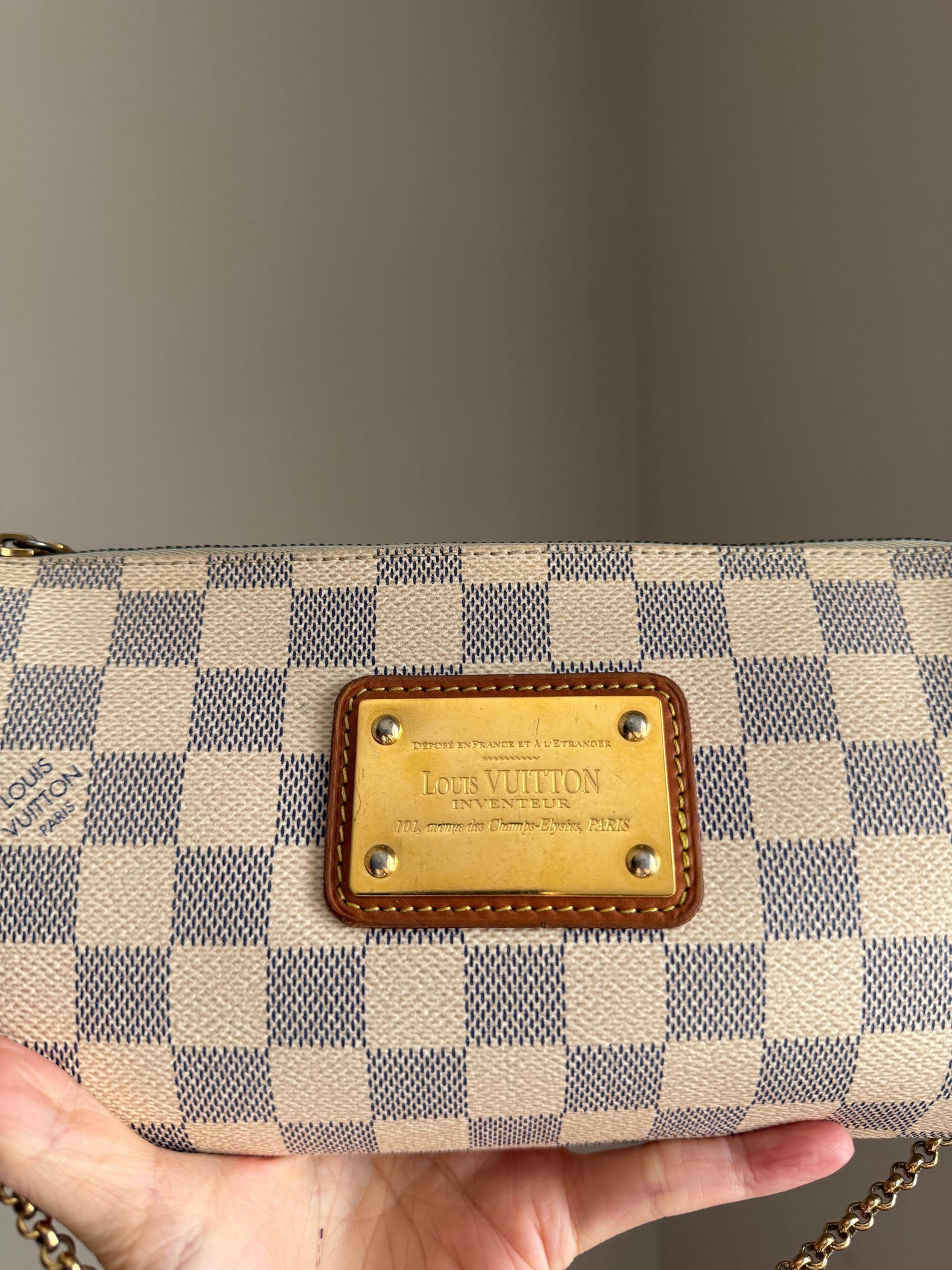 ❗️SOLD❗️Eva Damier Azur with Strap