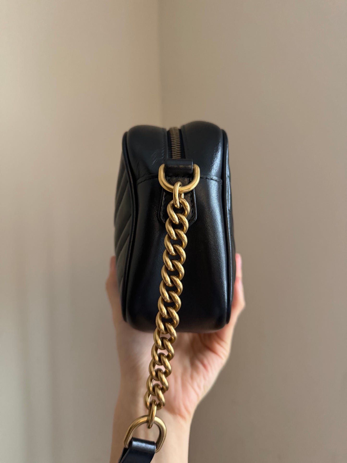 ❗️SOLD❗️Black Small Marmont Camera Bag