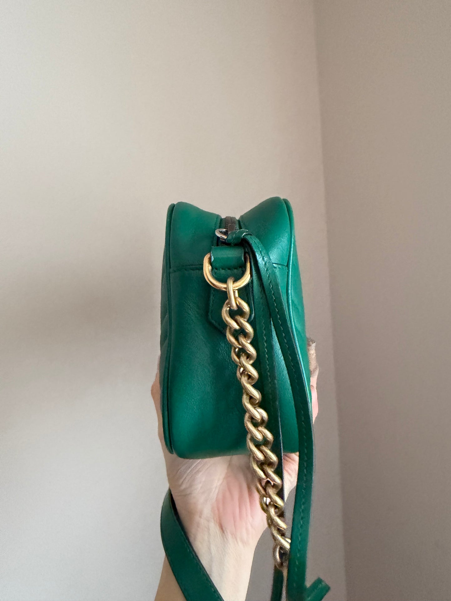 ❗️SOLD❗️Camera Marmont Bag in Green Small Size