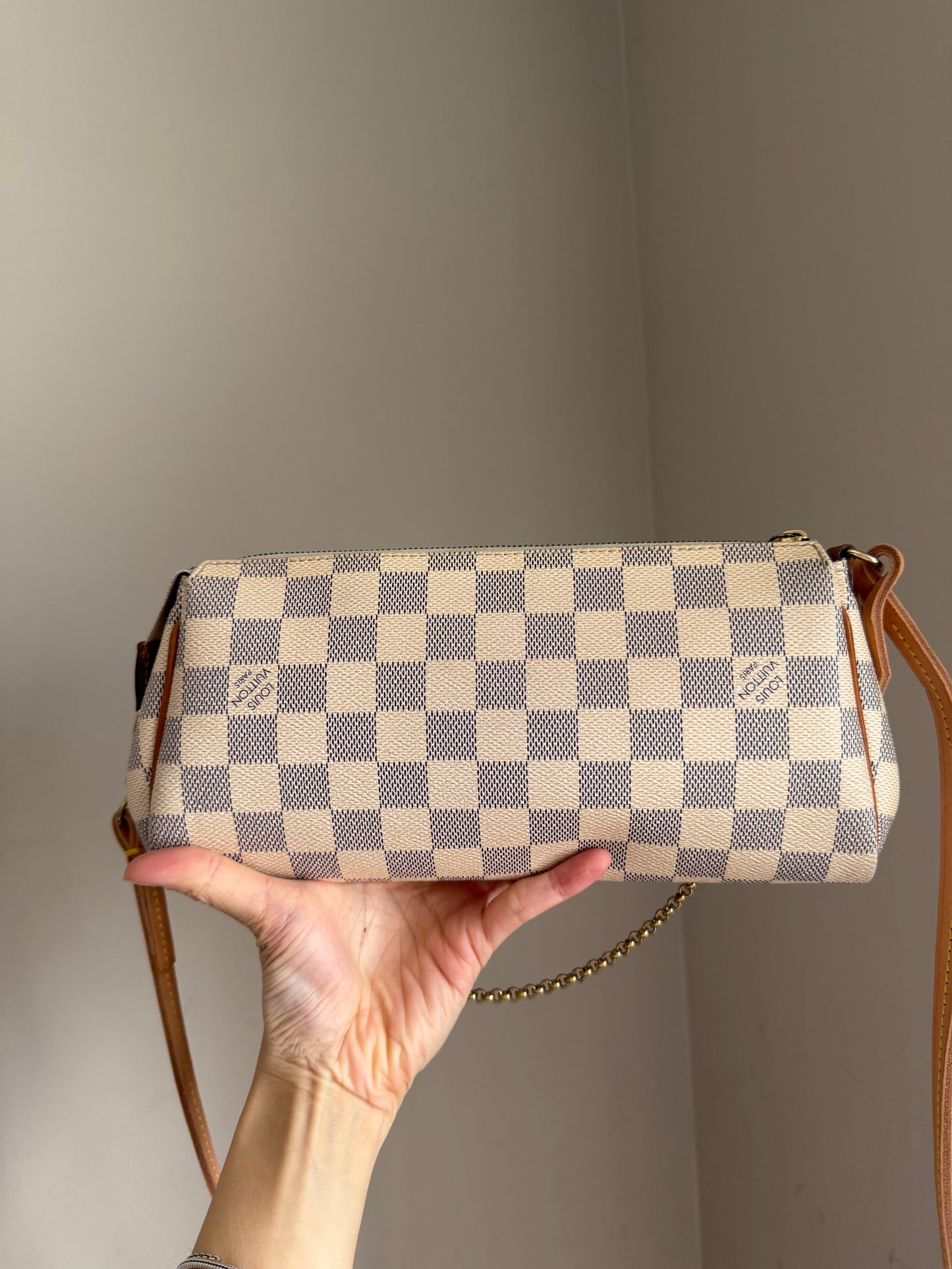 ❗️SOLD❗️Eva Damier Azur with Strap