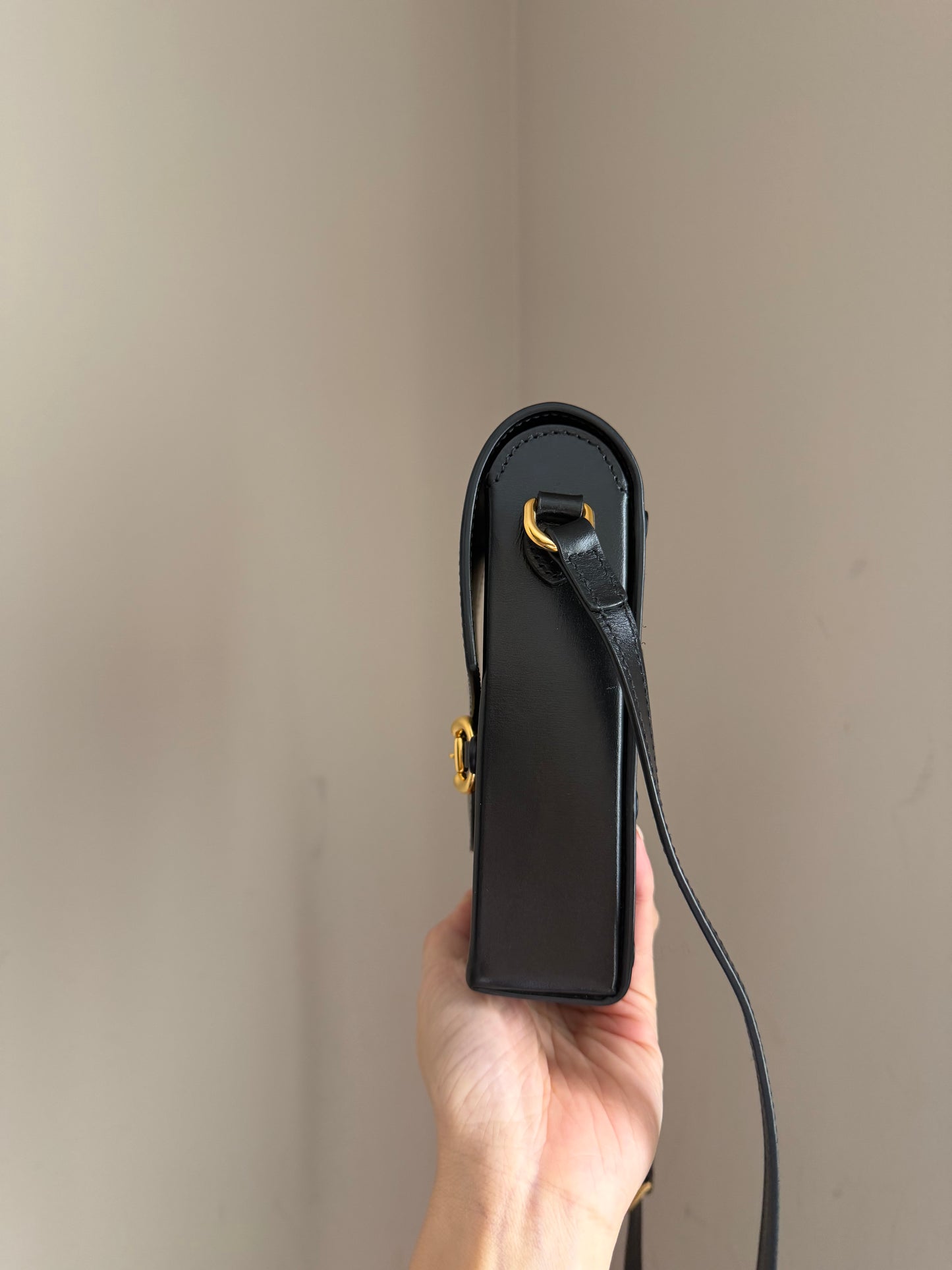 ❗️SOLD❗️Black Horsebit Phone Holder