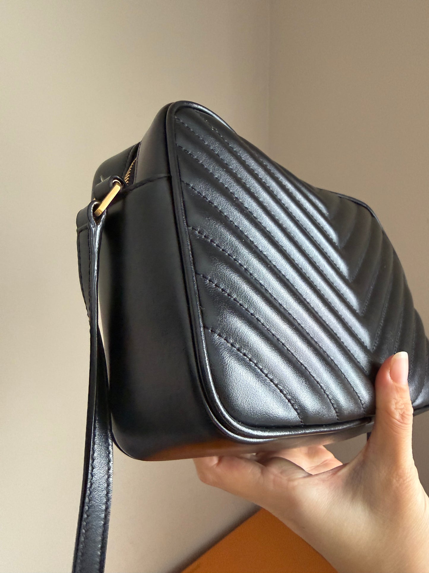 ❗️SOLD❗️Lou Camera Tassel Bag in Black Ghw