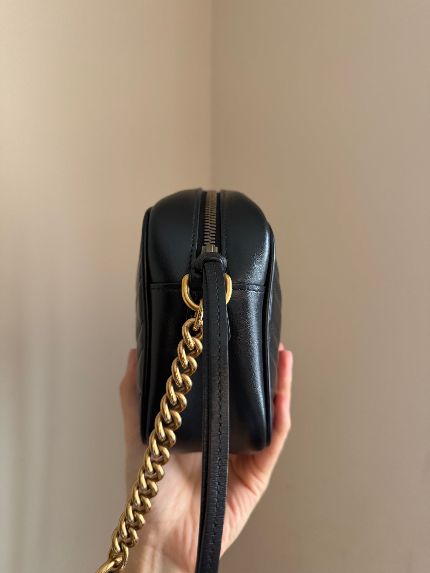 ❗️SOLD❗️Black Small Marmont Camera Bag