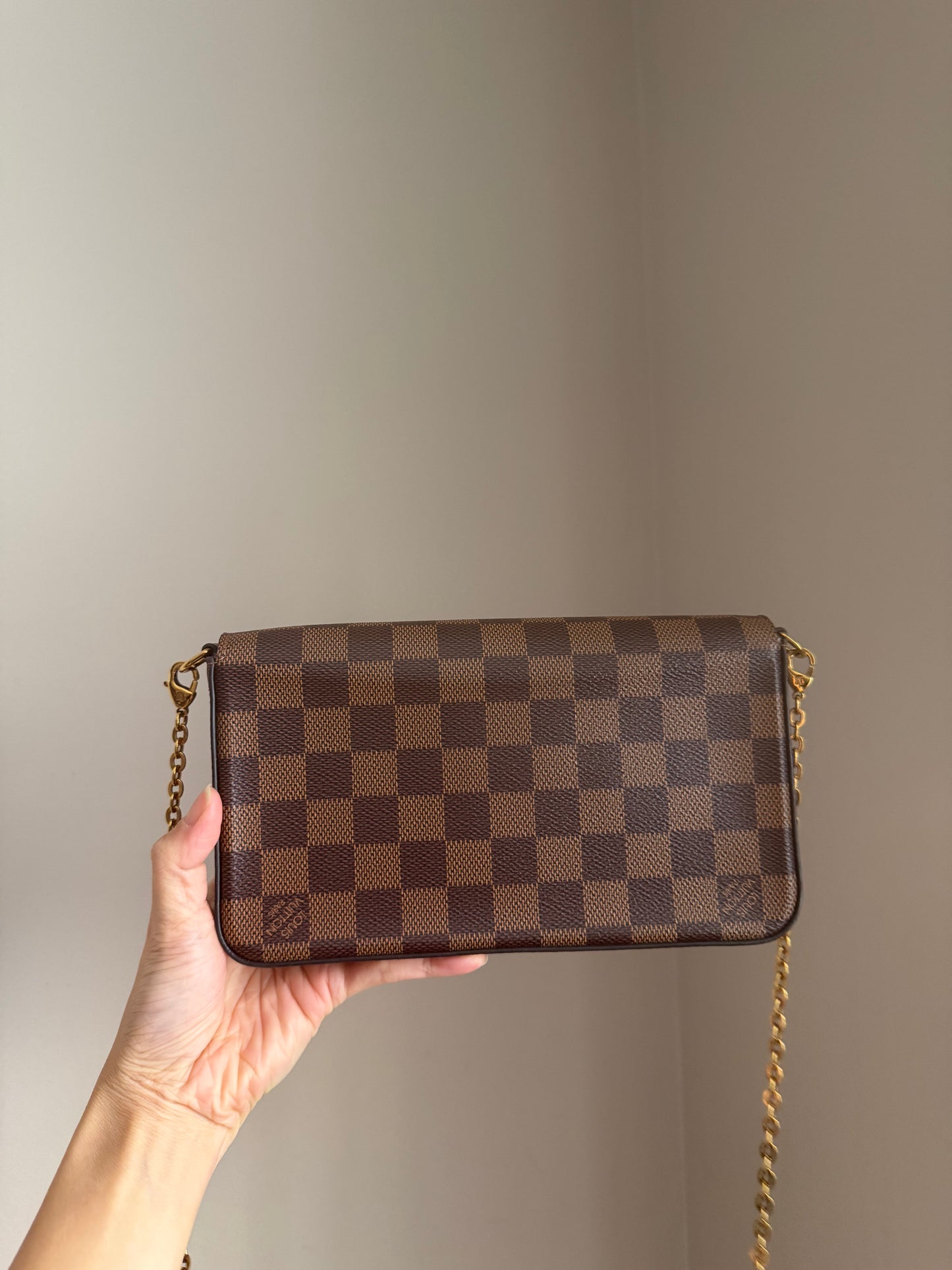❗️SOLD❗️ Damier Ebene Felicie Both Inserts