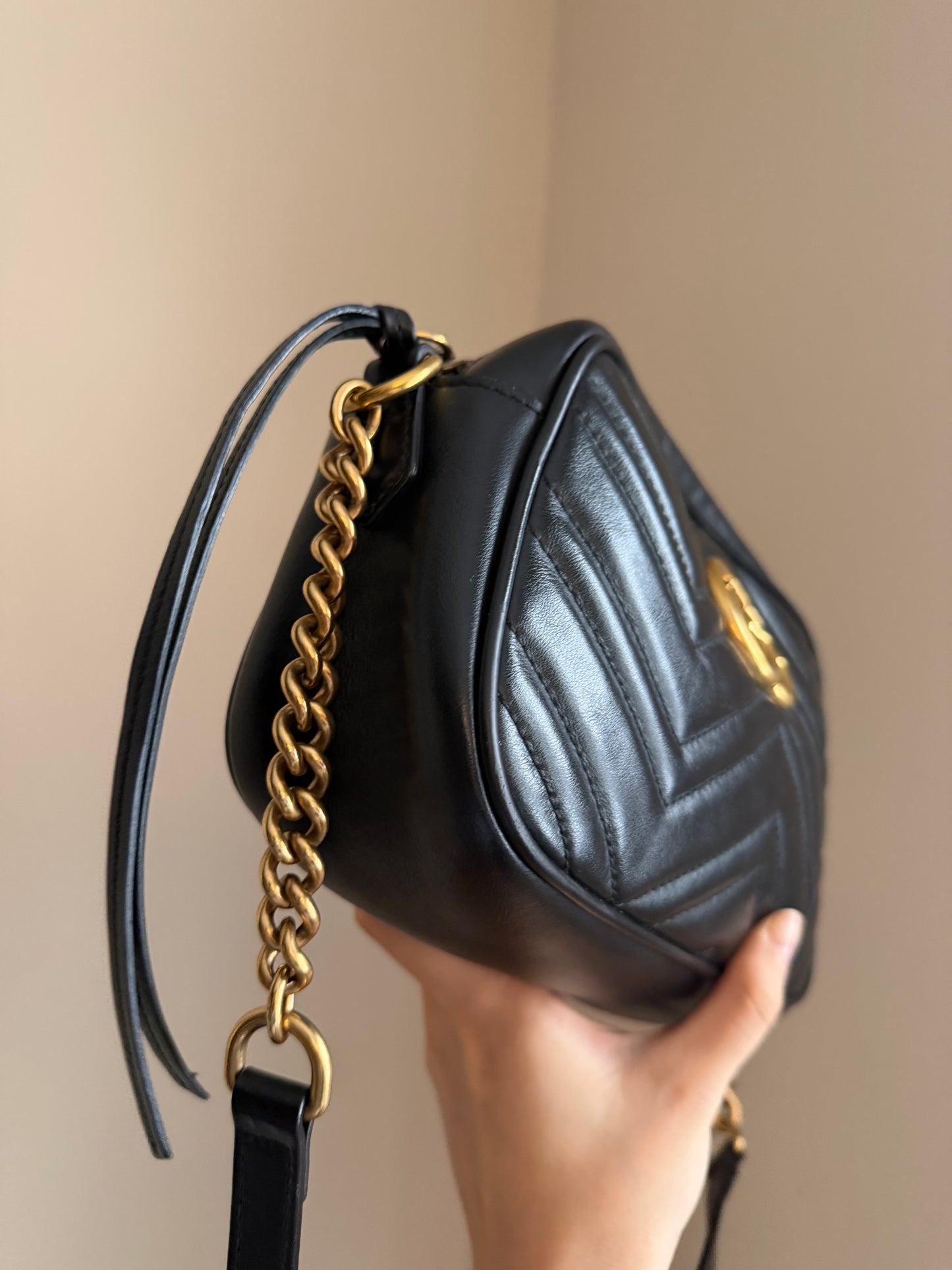 ❗️SOLD❗️Black Small Marmont Camera Bag