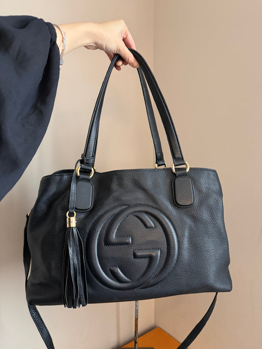 ❗️SOLD❗️Black Soho Tote