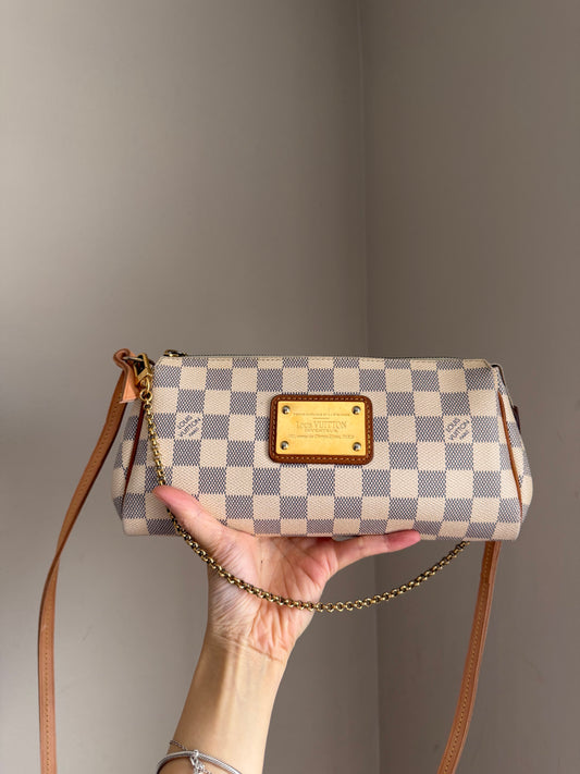 ❗️SOLD❗️Eva Damier Azur with Strap