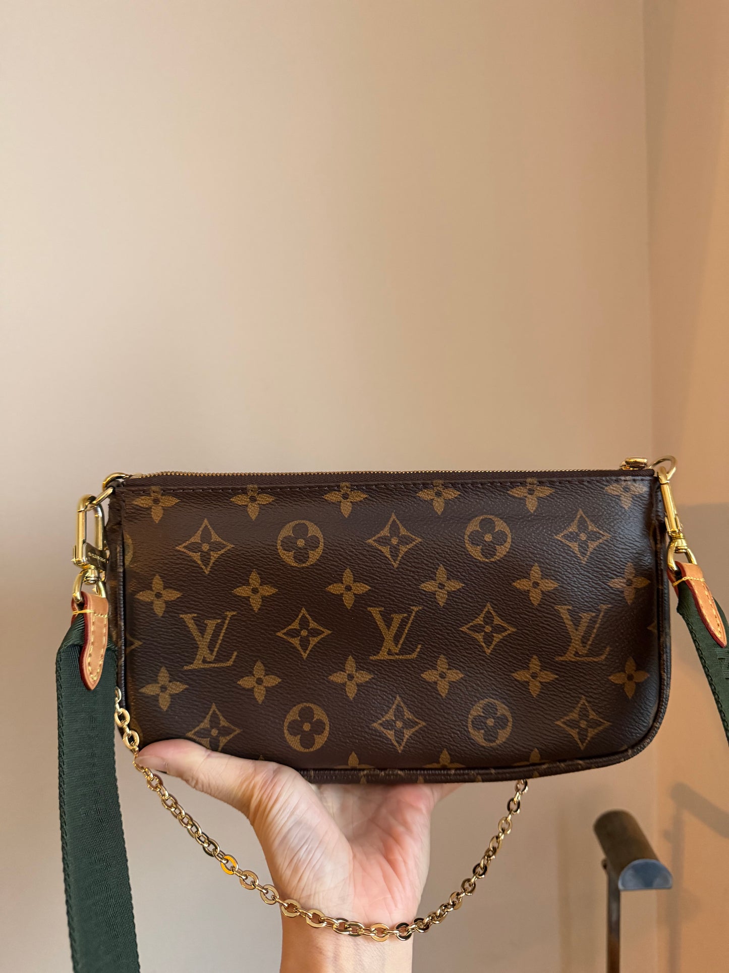❗️SOLD❗️Khakhi MultiPochette in Monogram
