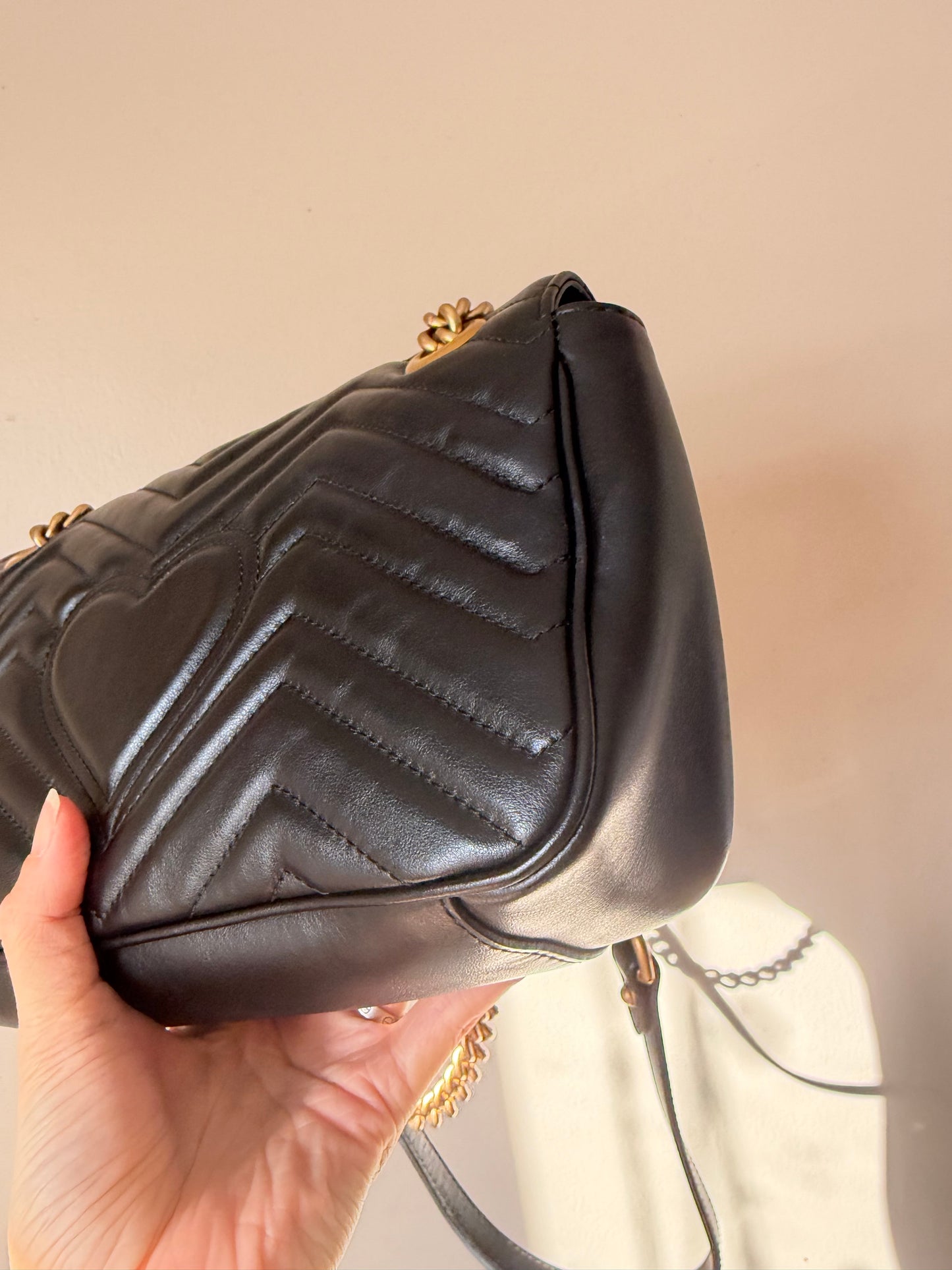 ❗️SOLD❗️Black Small Marmont Flap Bag