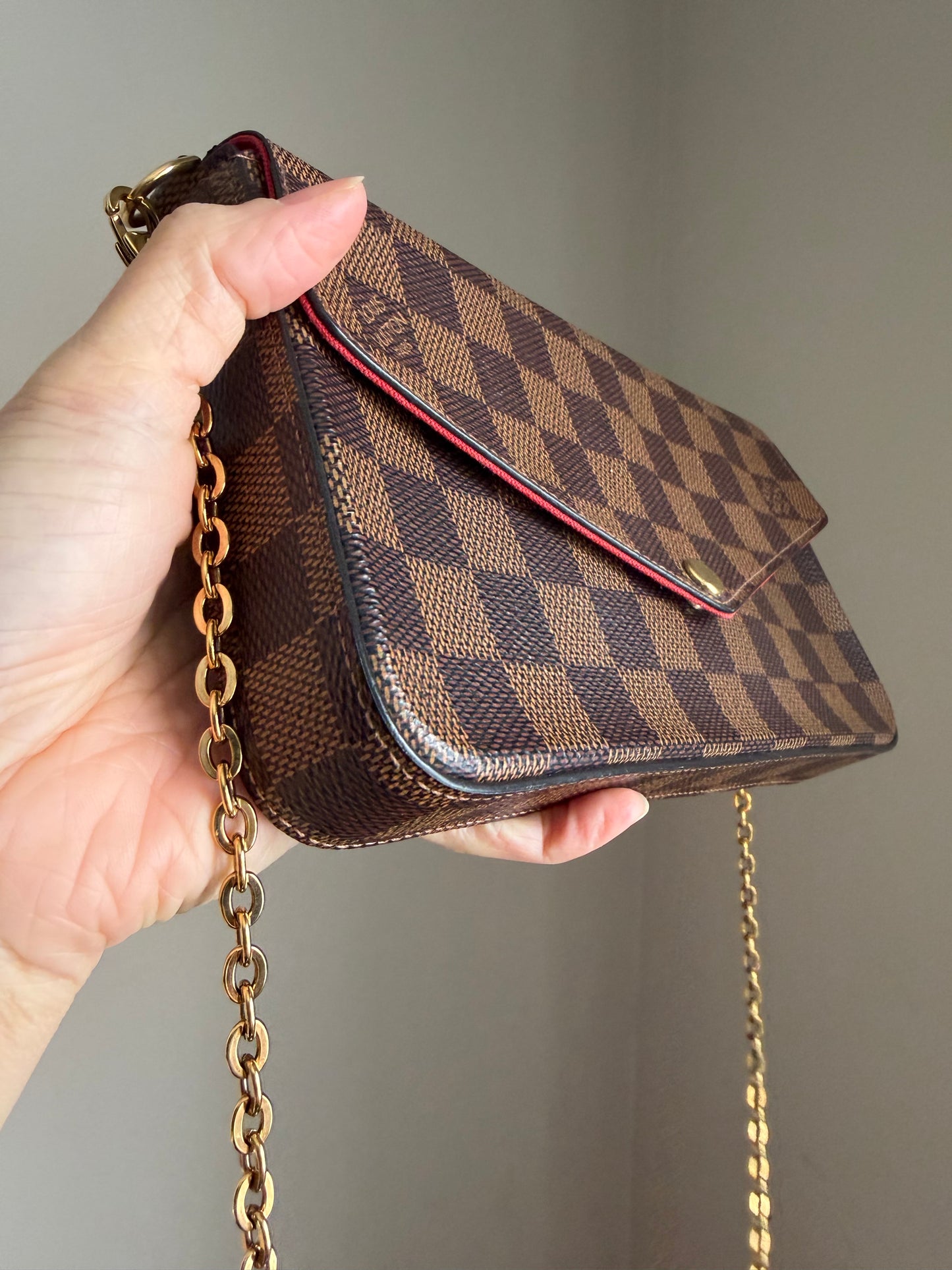 ❗️SOLD❗️ Damier Ebene Felicie Both Inserts