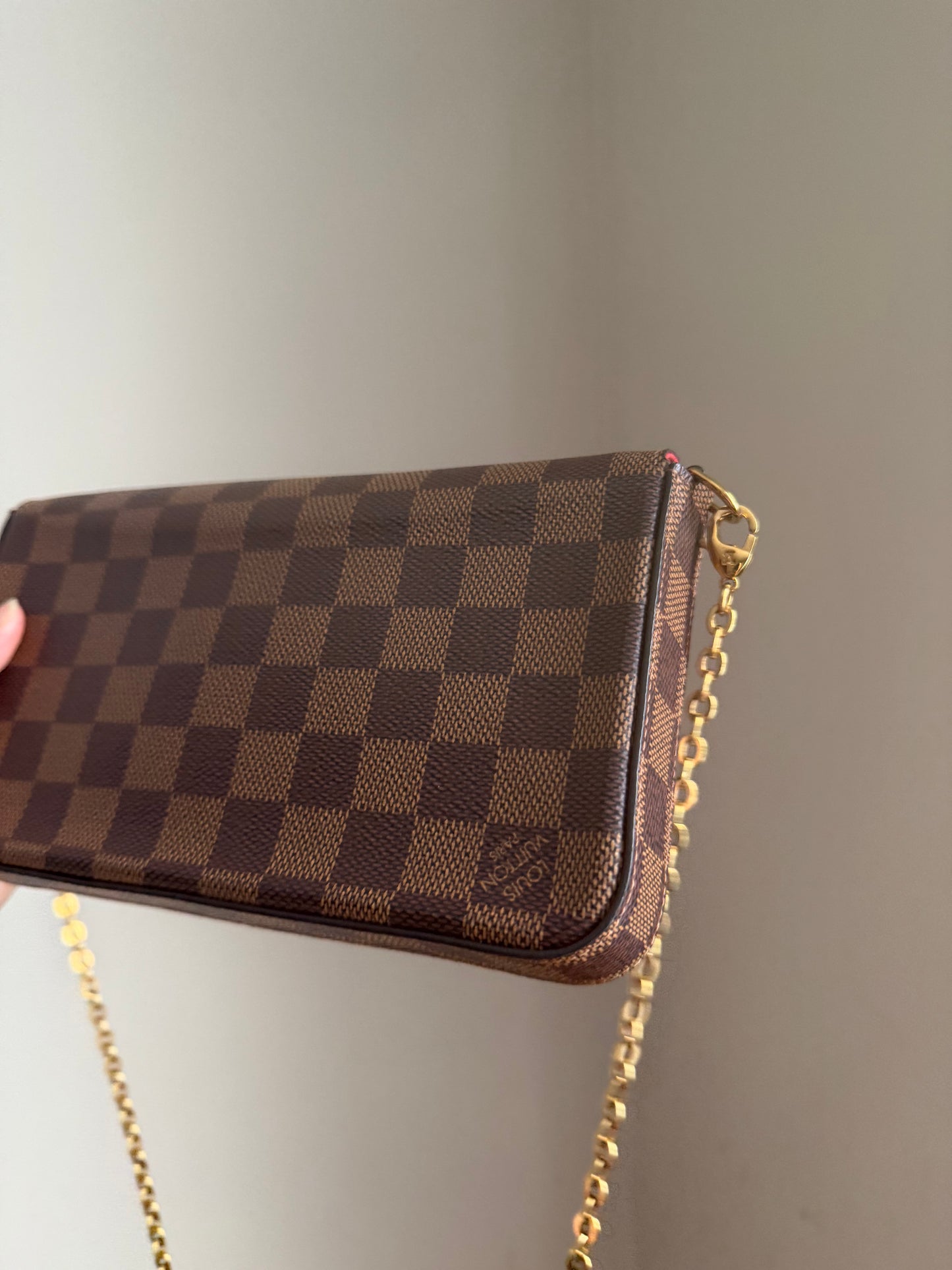 ❗️SOLD❗️ Damier Ebene Felicie Both Inserts