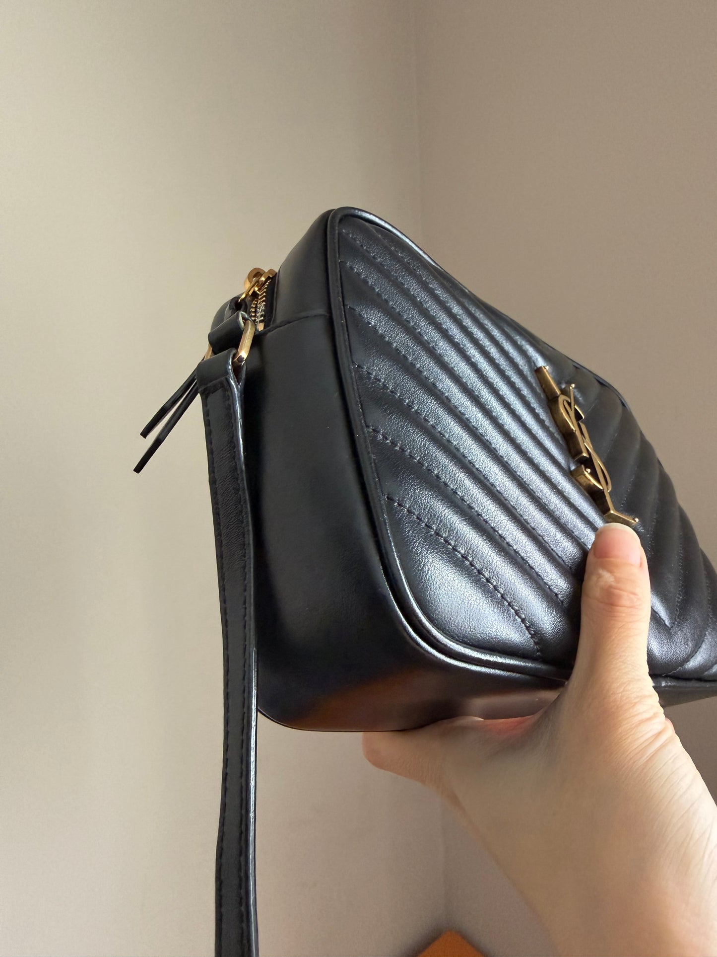 ❗️SOLD❗️Lou Camera Tassel Bag in Black Ghw