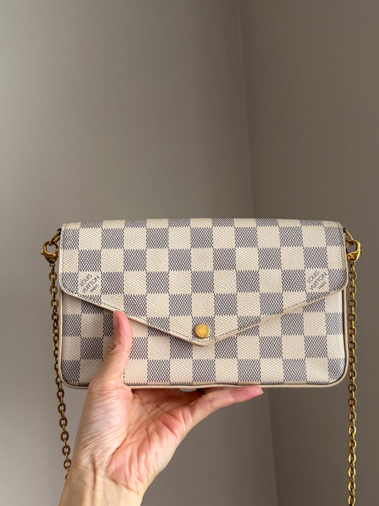❗️SOLD❗️Damier Azur Felicie Bag Only no Inserts