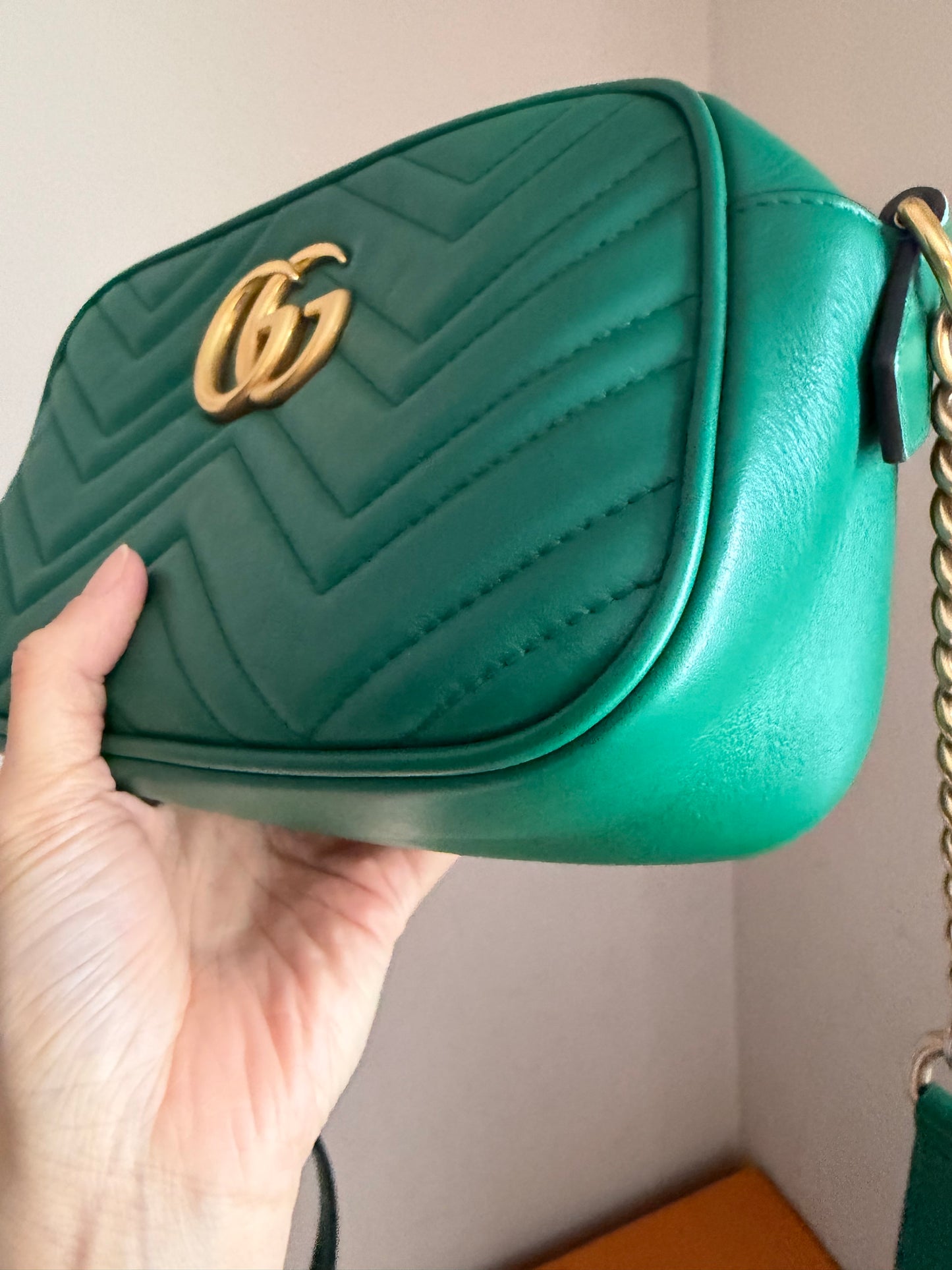 ❗️SOLD❗️Camera Marmont Bag in Green Small Size