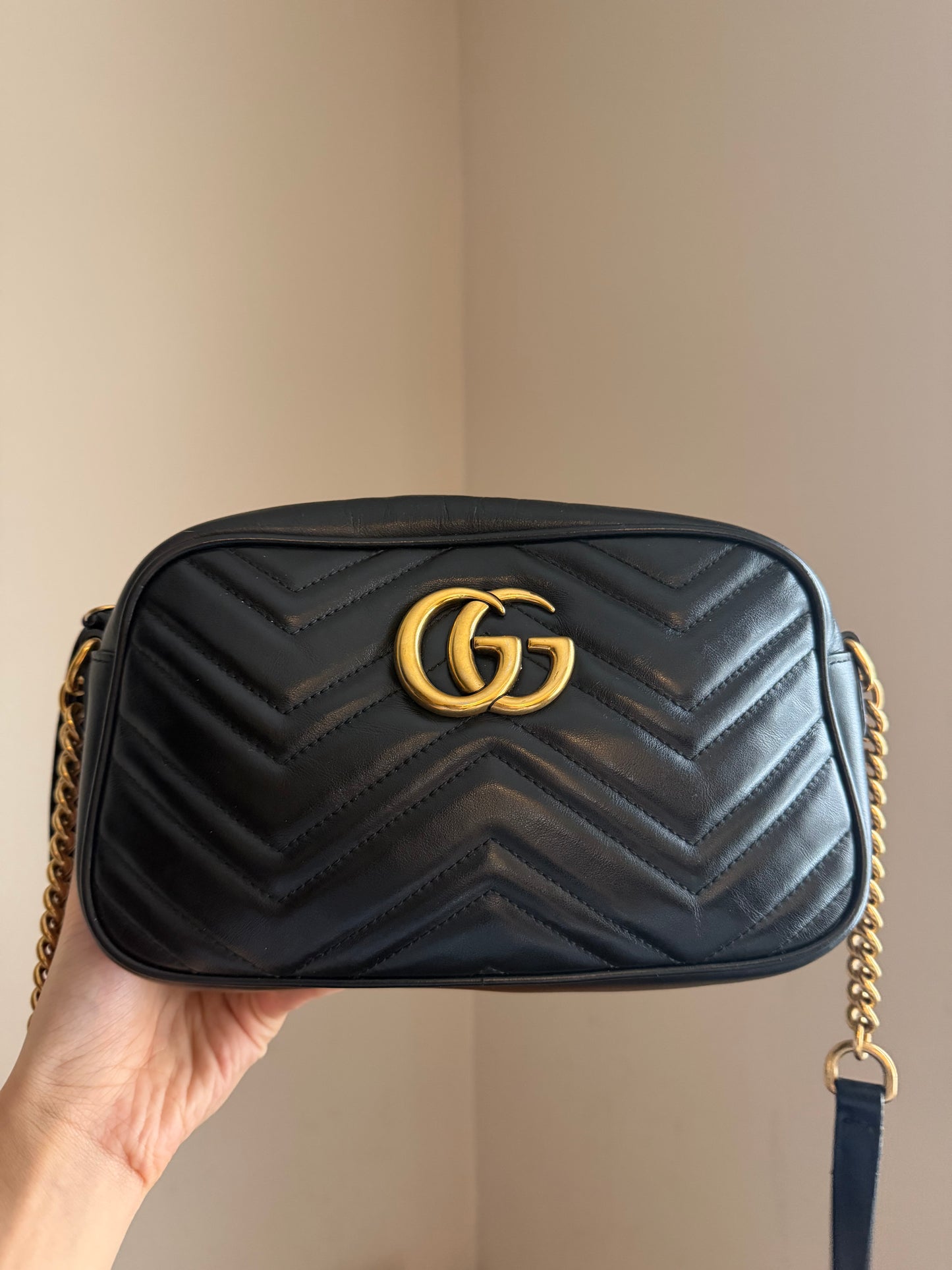 ❗️SOLD❗️Black Small Marmont Camera Bag