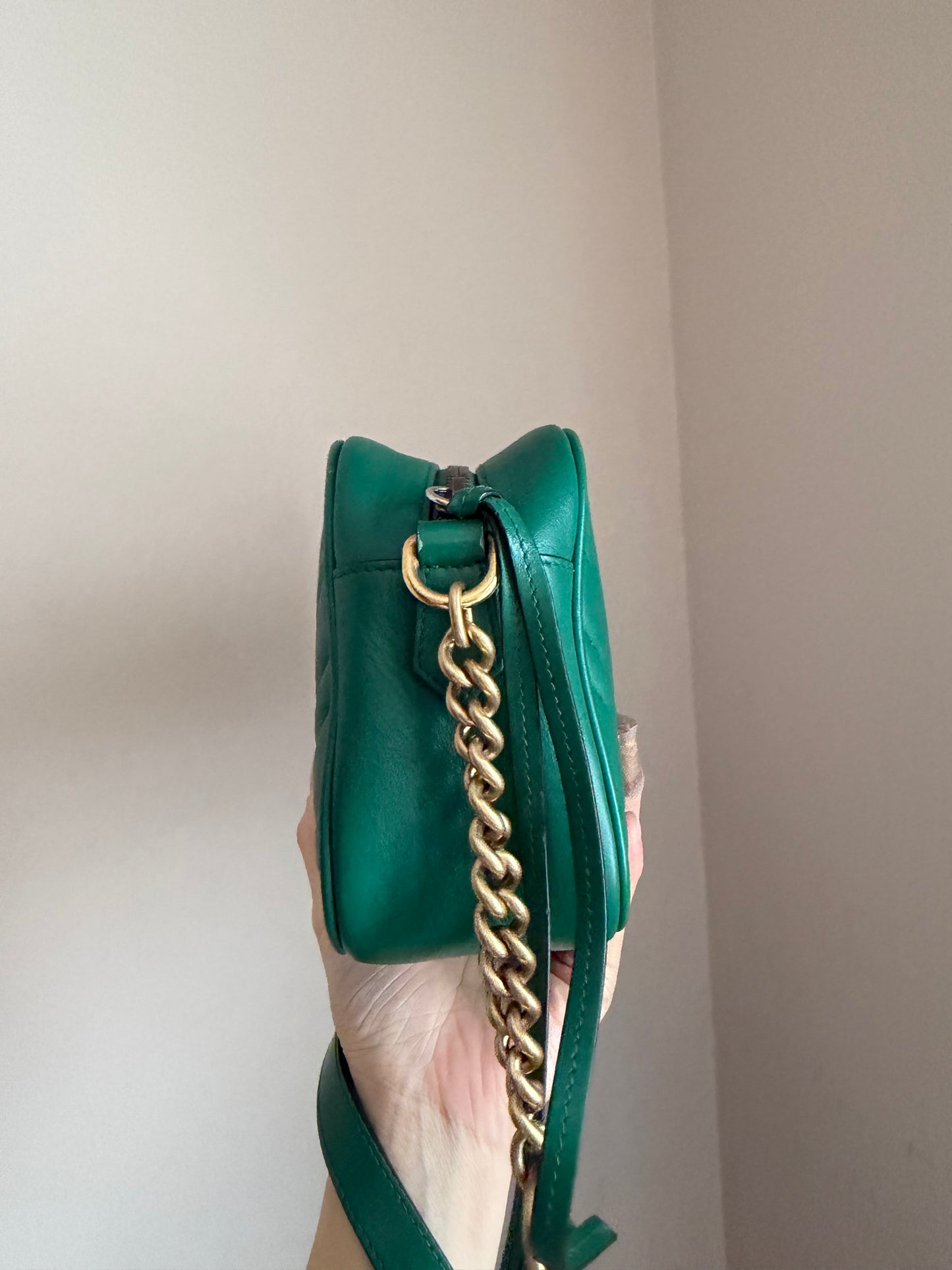 ❗️SOLD❗️Camera Marmont Bag in Green Small Size