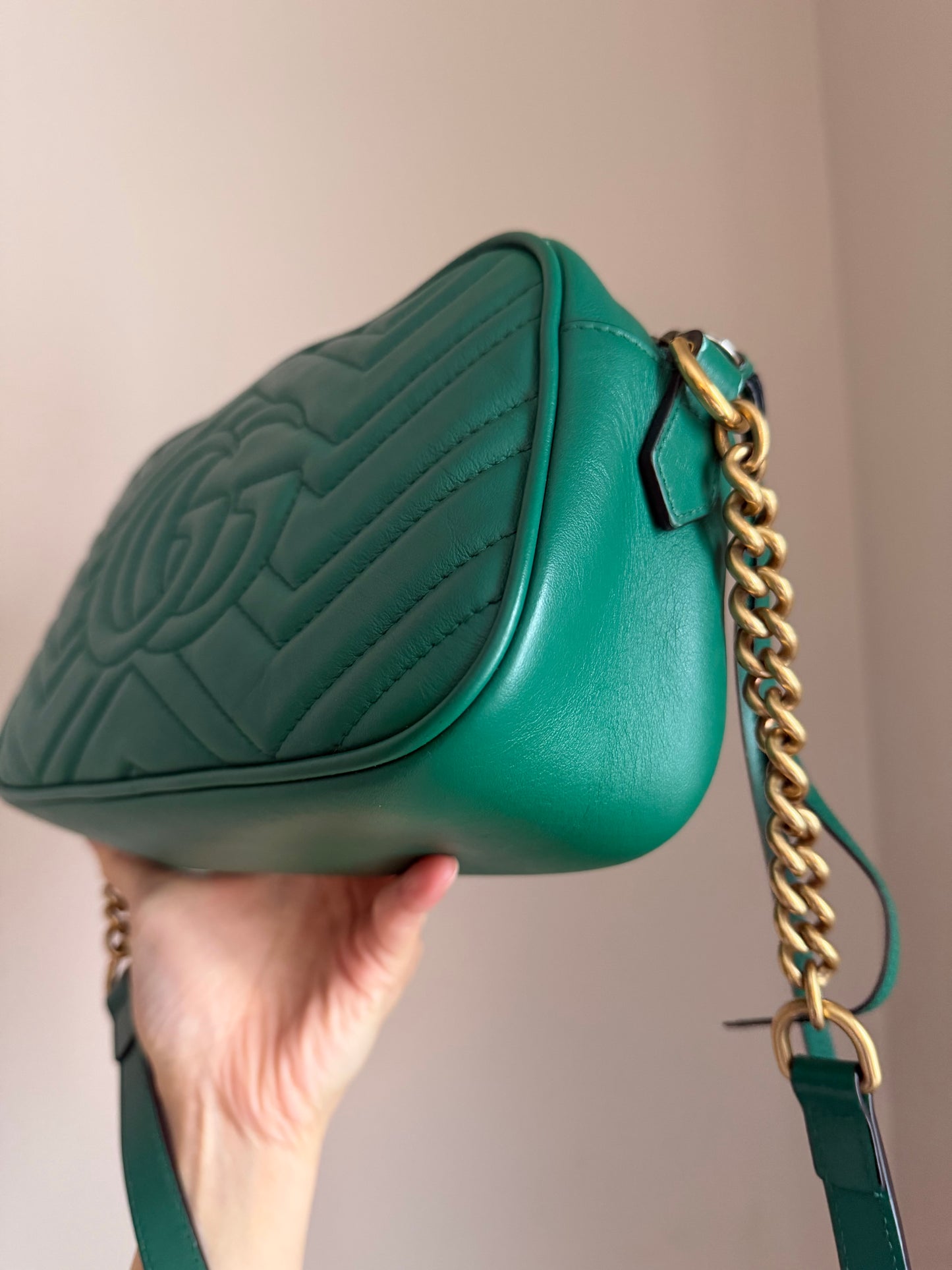 ❗️SOLD❗️Camera Marmont Bag in Green Small Size