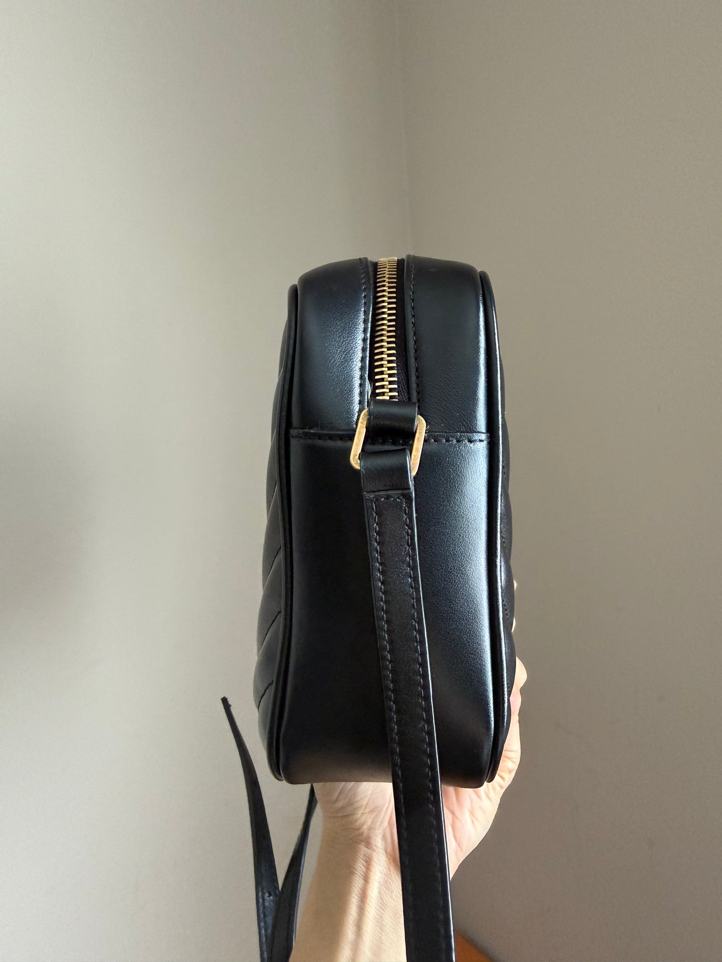 ❗️SOLD❗️Lou Camera Tassel Bag in Black Ghw
