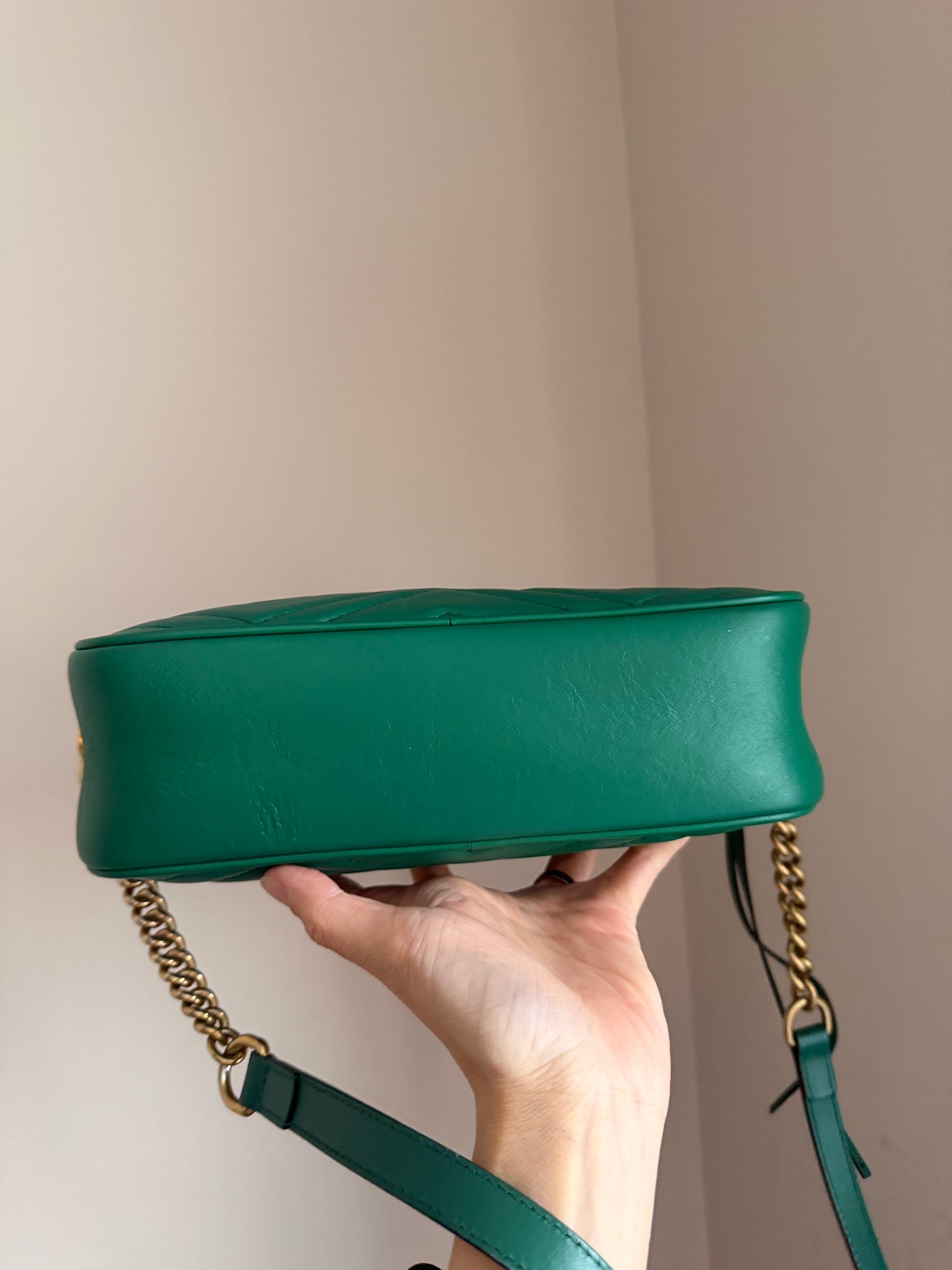❗️SOLD❗️Camera Marmont Bag in Green Small Size
