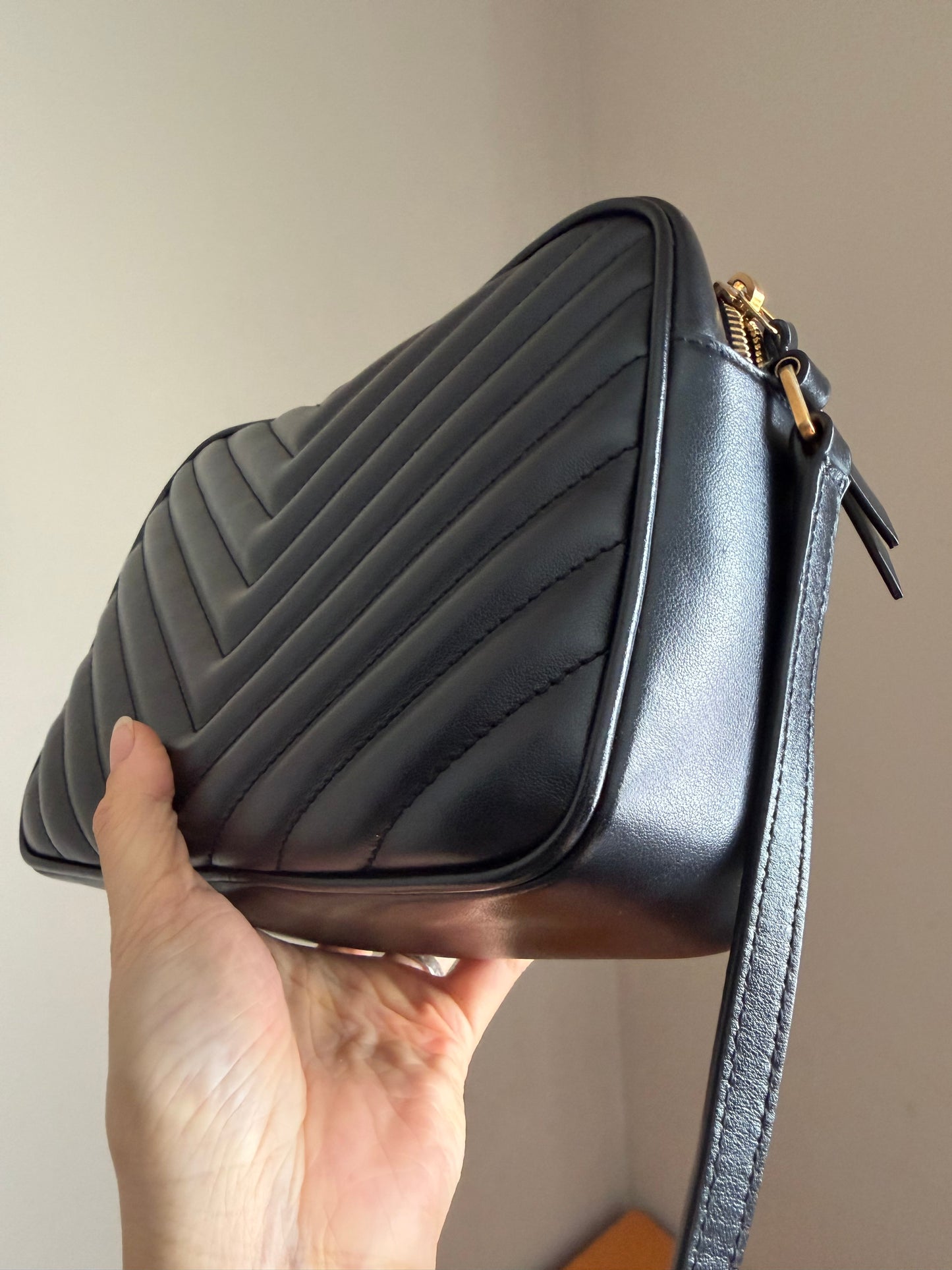 ❗️SOLD❗️Lou Camera Tassel Bag in Black Ghw