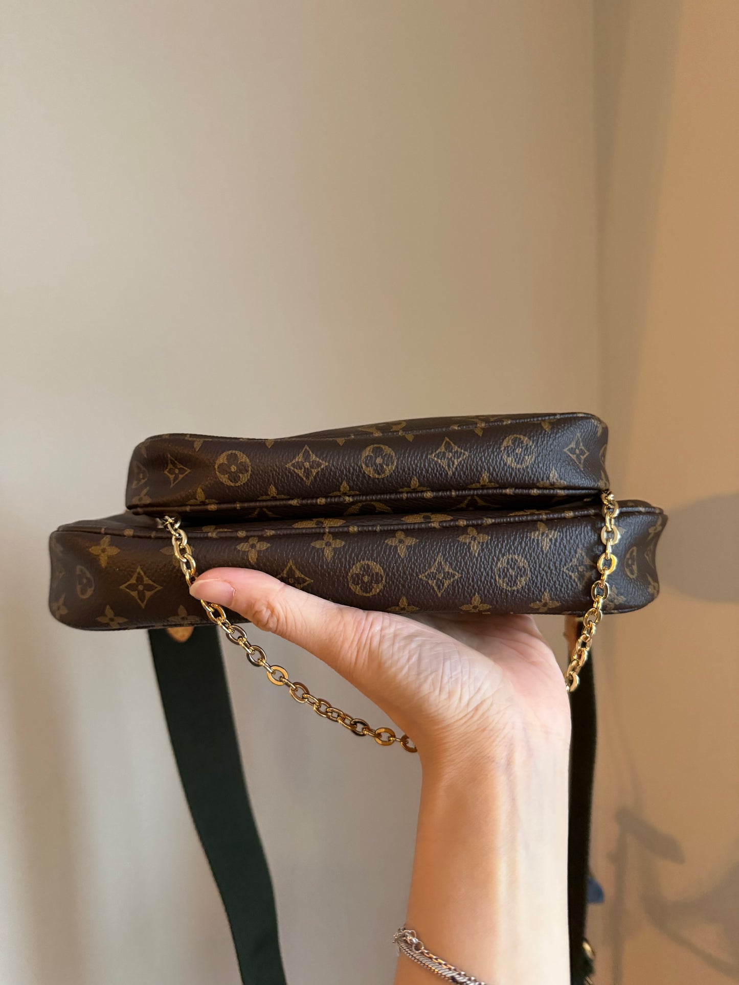 ❗️SOLD❗️Khakhi MultiPochette in Monogram