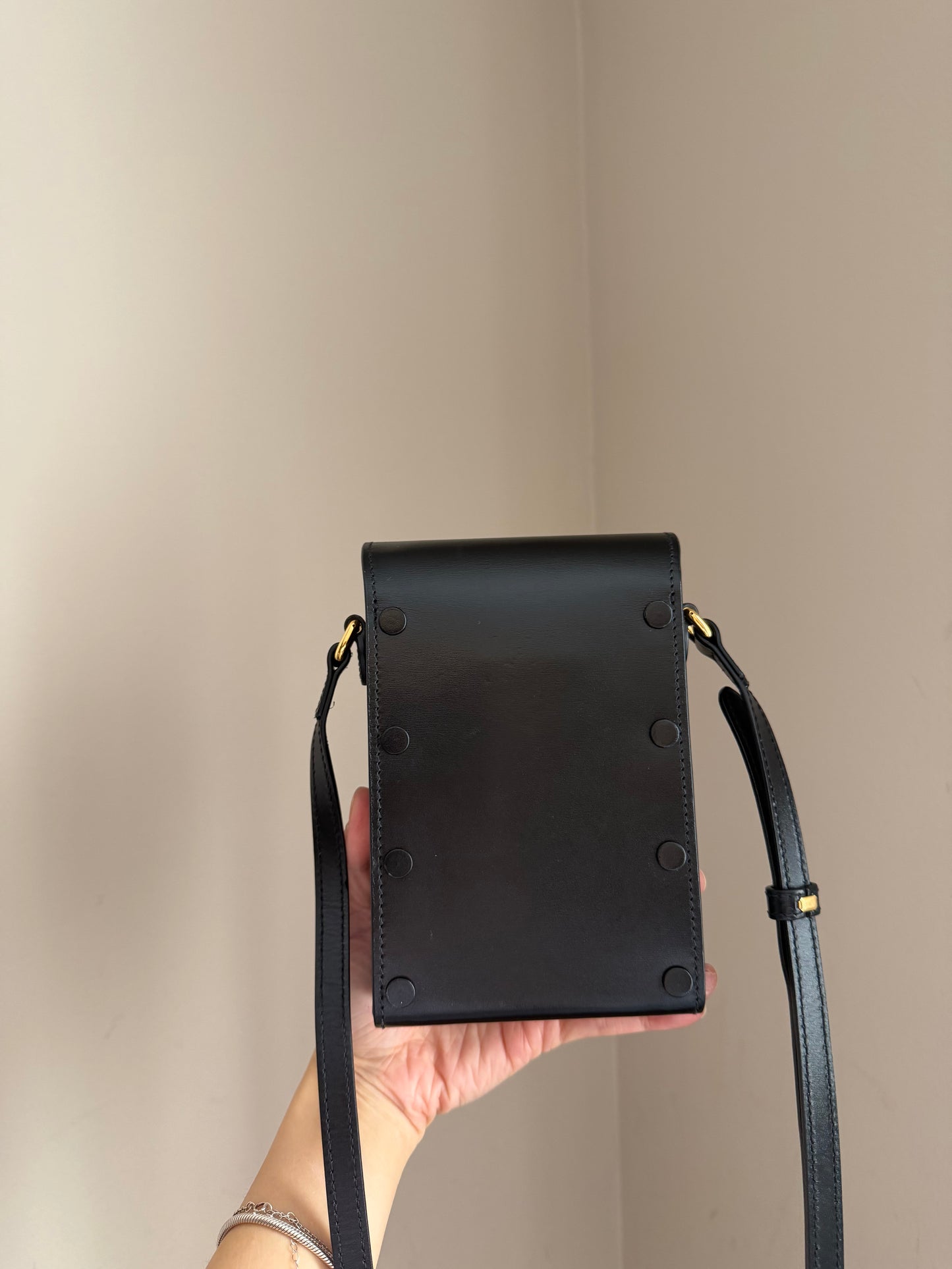 ❗️SOLD❗️Black Horsebit Phone Holder