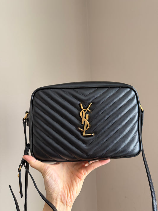 ❗️SOLD❗️Lou Camera Tassel Bag in Black Ghw