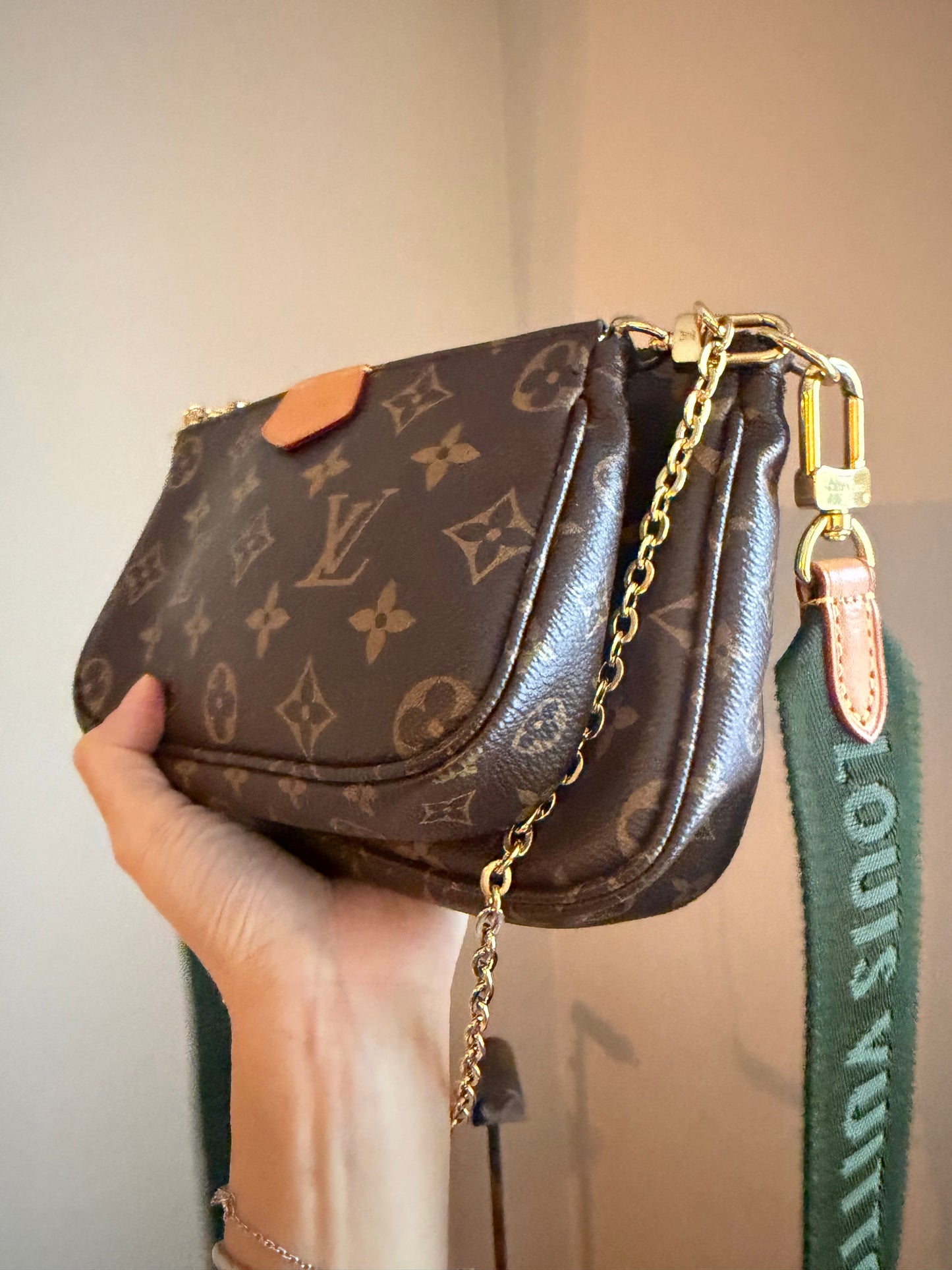 ❗️SOLD❗️Khakhi MultiPochette in Monogram