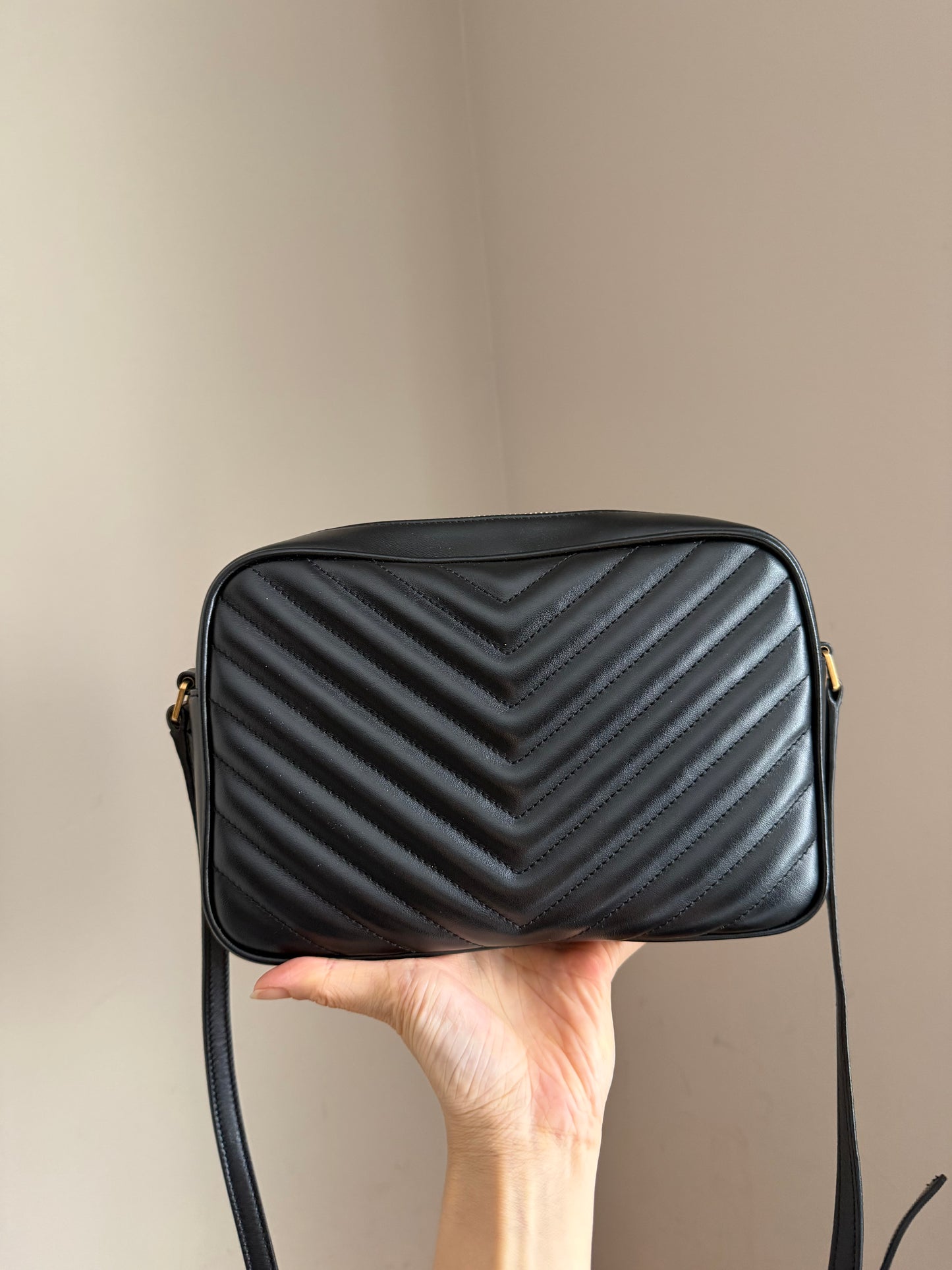 ❗️SOLD❗️Lou Camera Tassel Bag in Black Ghw
