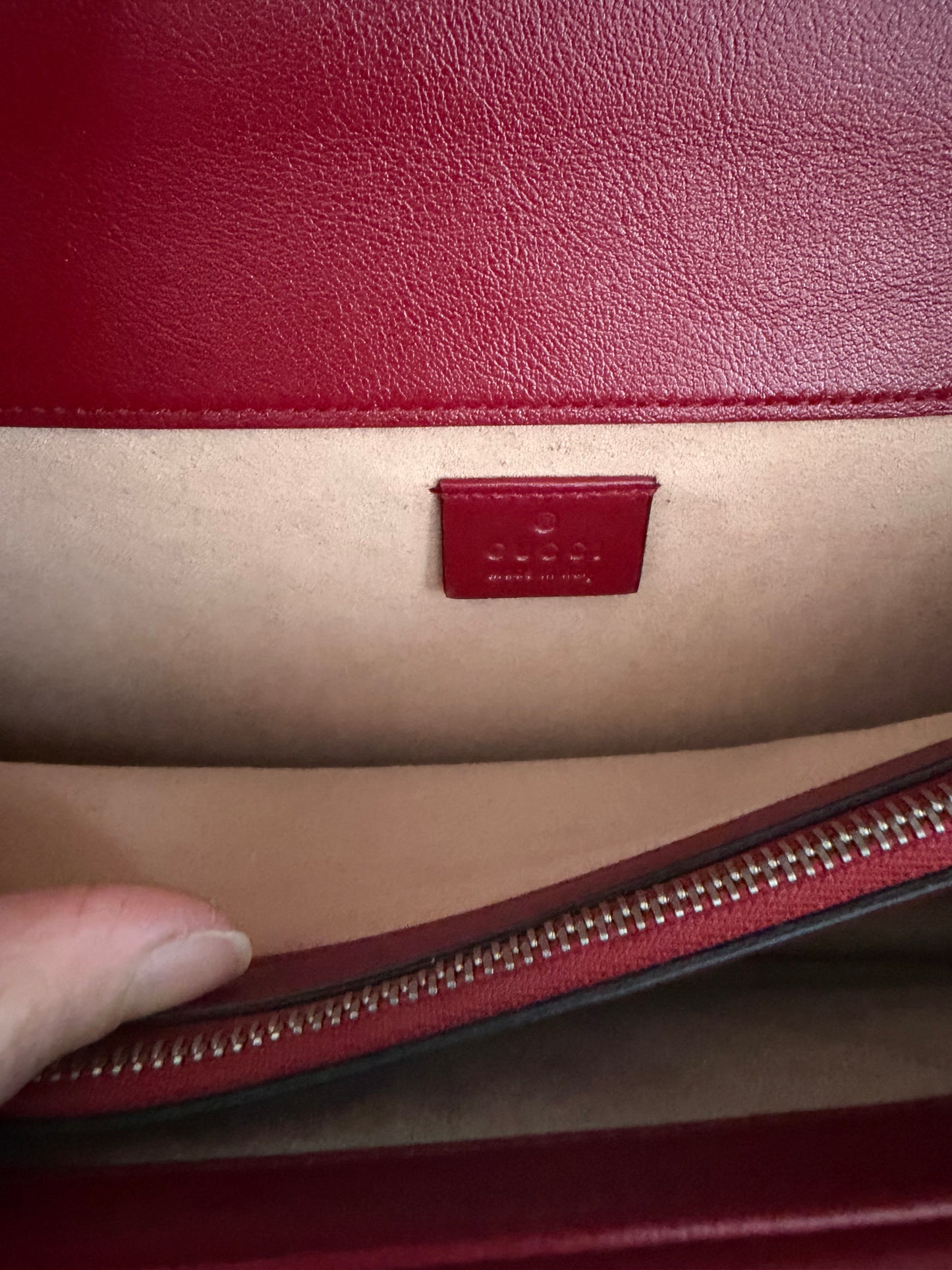 ❗️SOLD❗️Dionysus Small Tweed Red Leather