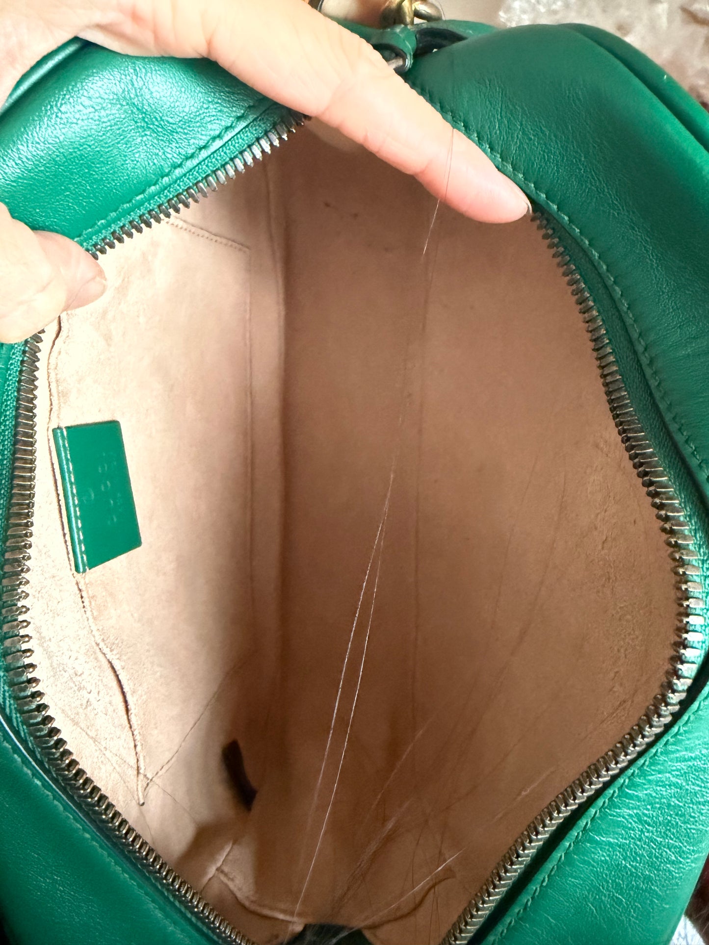 ❗️SOLD❗️Camera Marmont Bag in Green Small Size