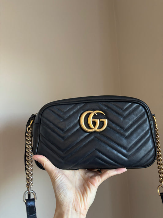 ❗️SOLD❗️Black Camera Marmont Small Bag