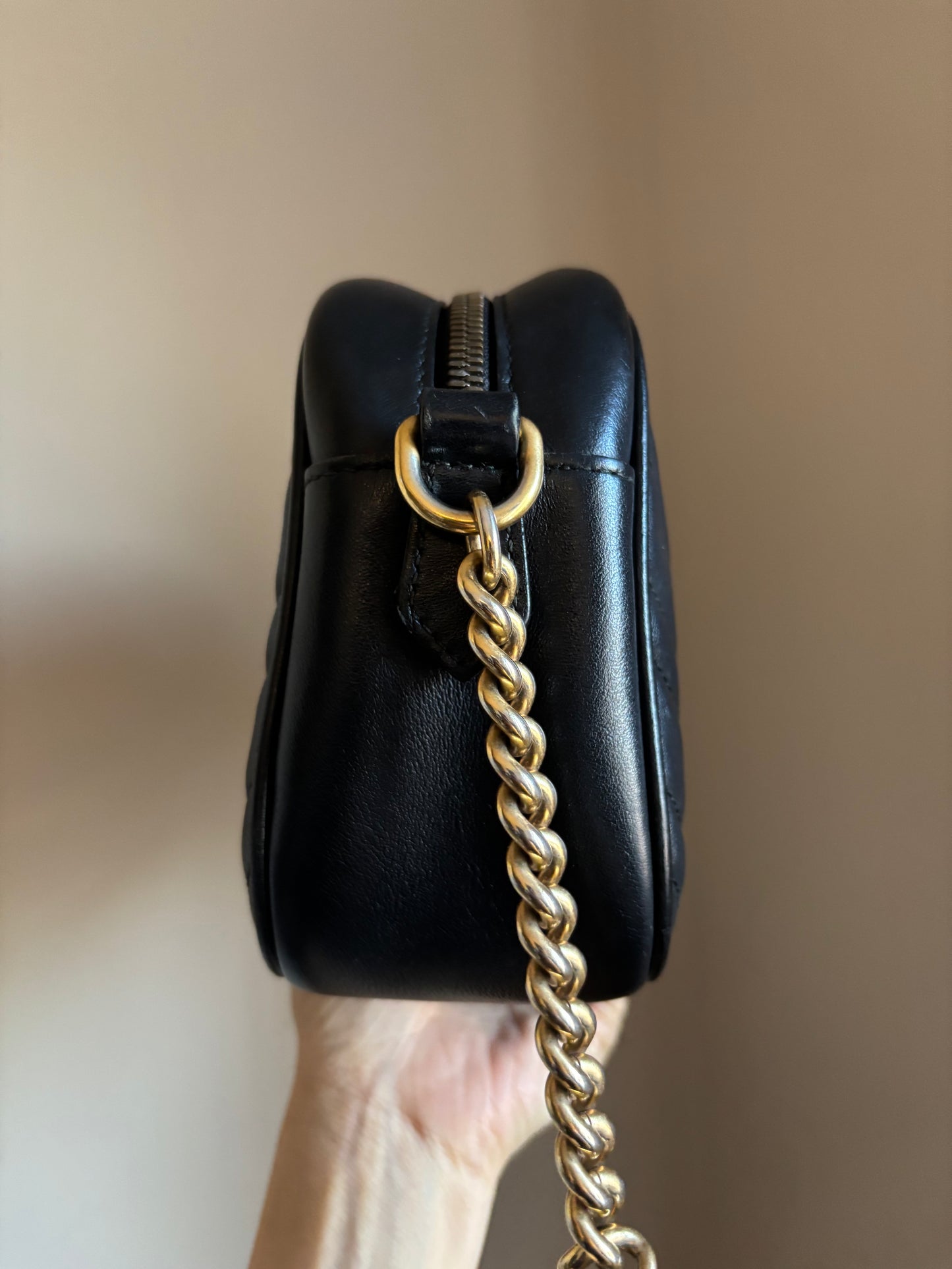 ❗️SOLD❗️Black Camera Marmont Small Bag