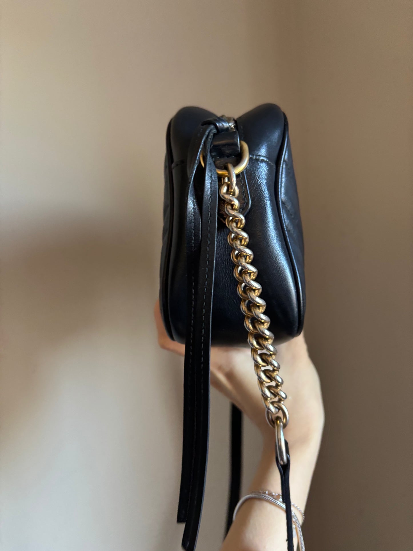 ❗️SOLD❗️Black Camera Marmont Small Bag