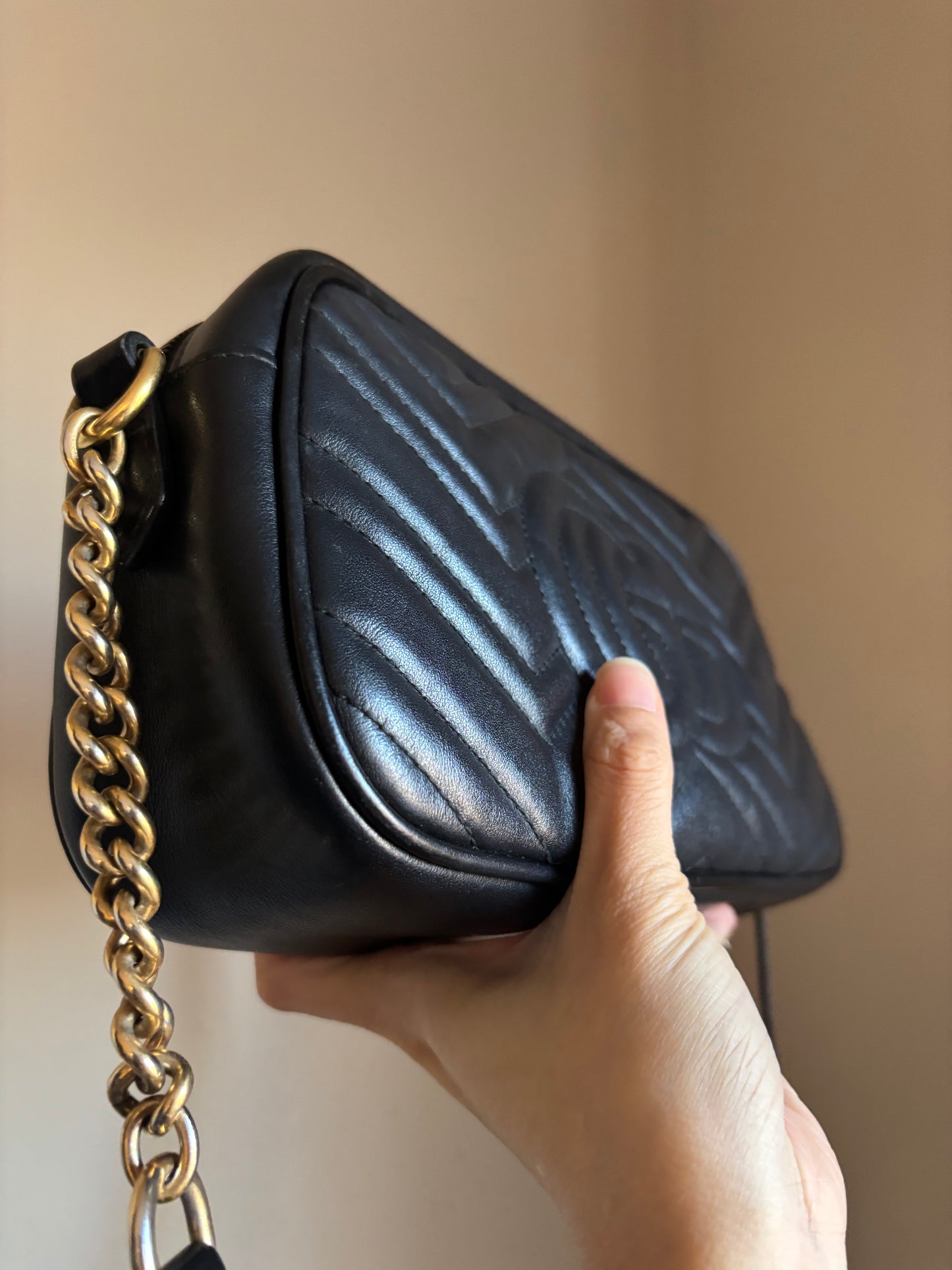 ❗️SOLD❗️Black Camera Marmont Small Bag