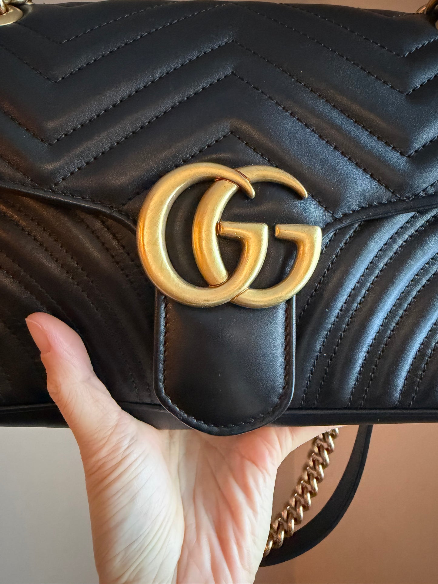 ❗️SOLD❗️Black Marmont Small Flap Bag
