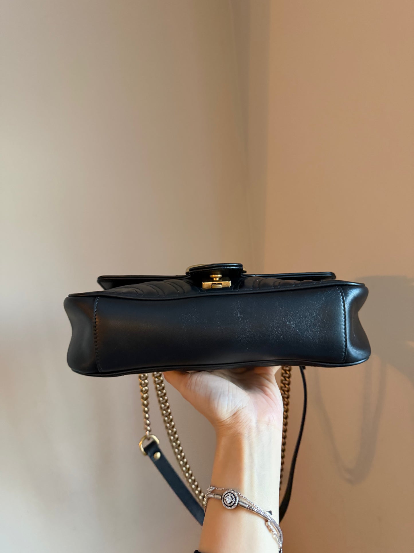❗️SOLD❗️Black Marmont Small Flap Bag
