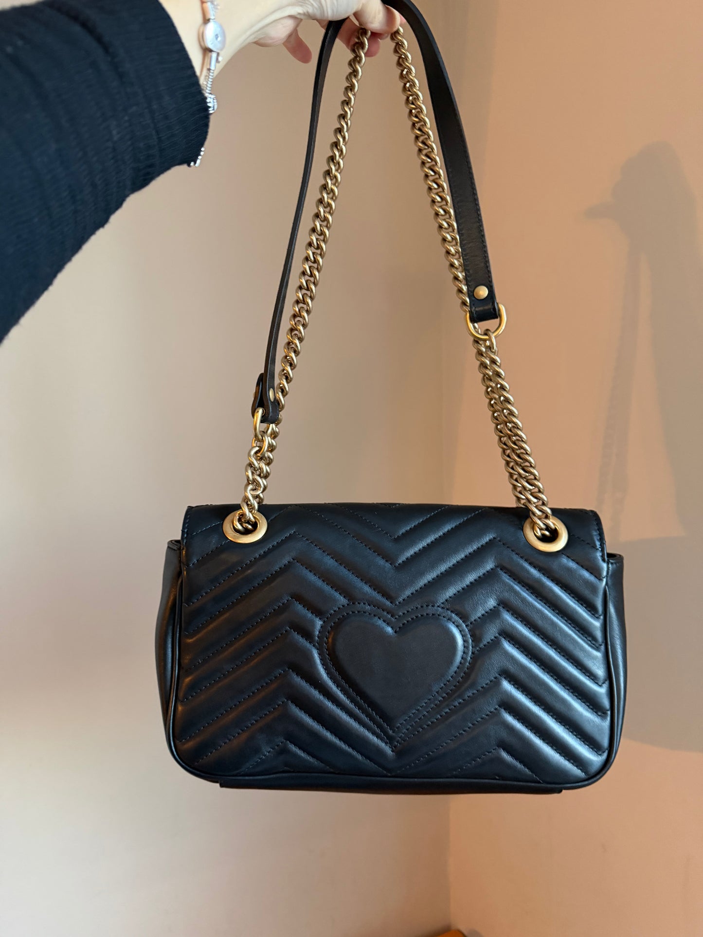 ❗️SOLD❗️Black Marmont Small Flap Bag
