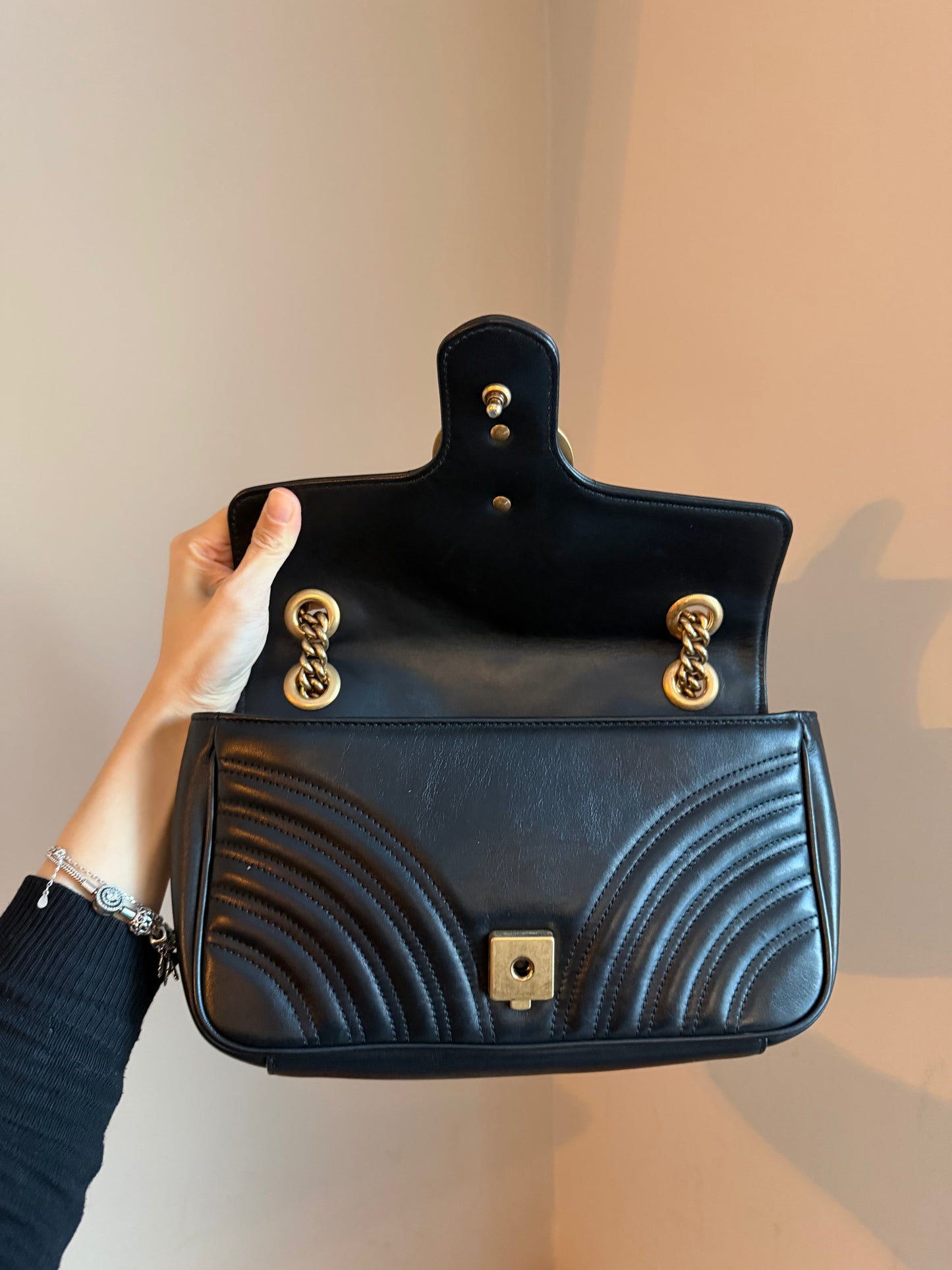 ❗️SOLD❗️Black Marmont Small Flap Bag