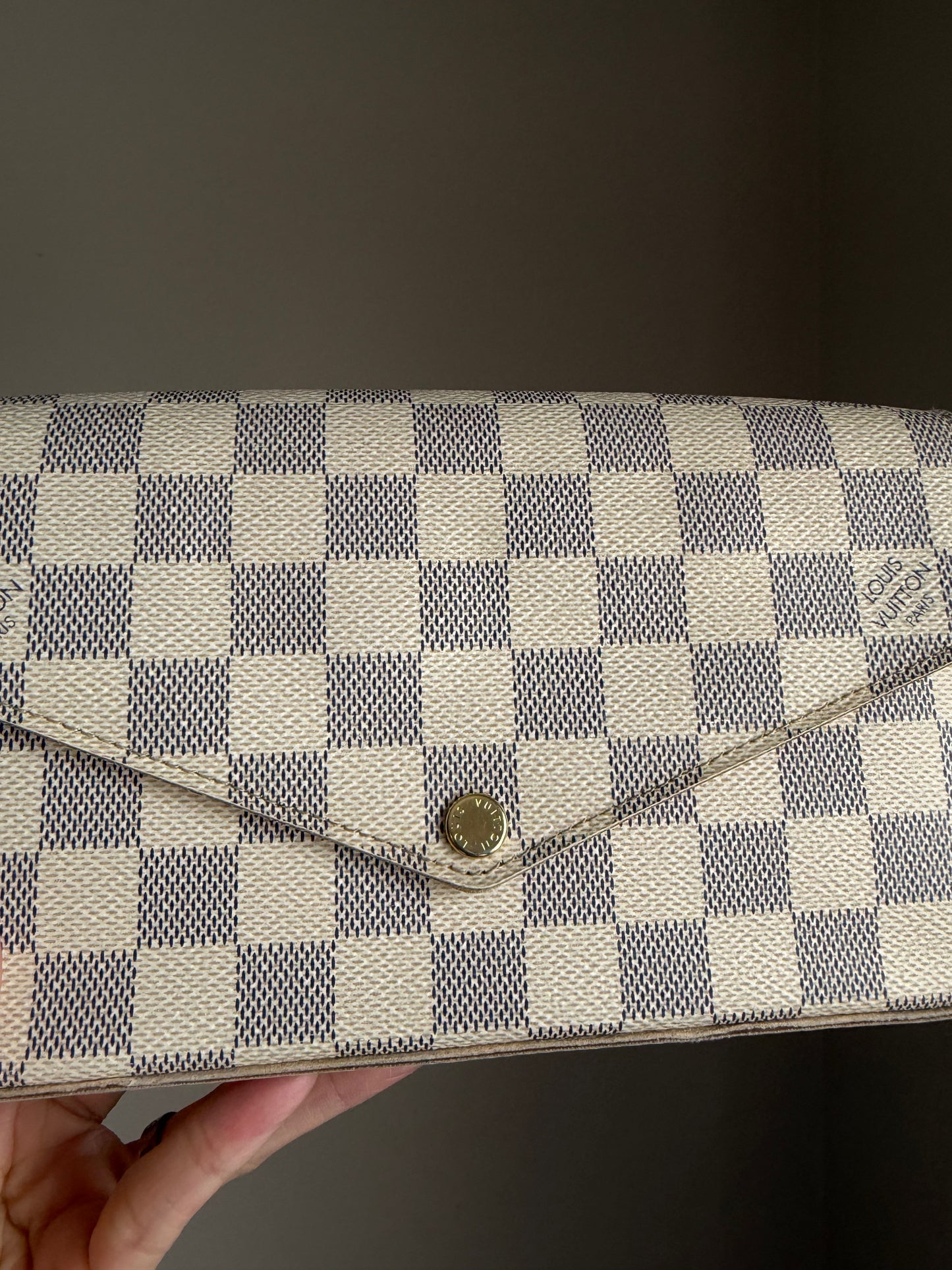❗️SOLD❗️Damier Azur Felicie with both inserts