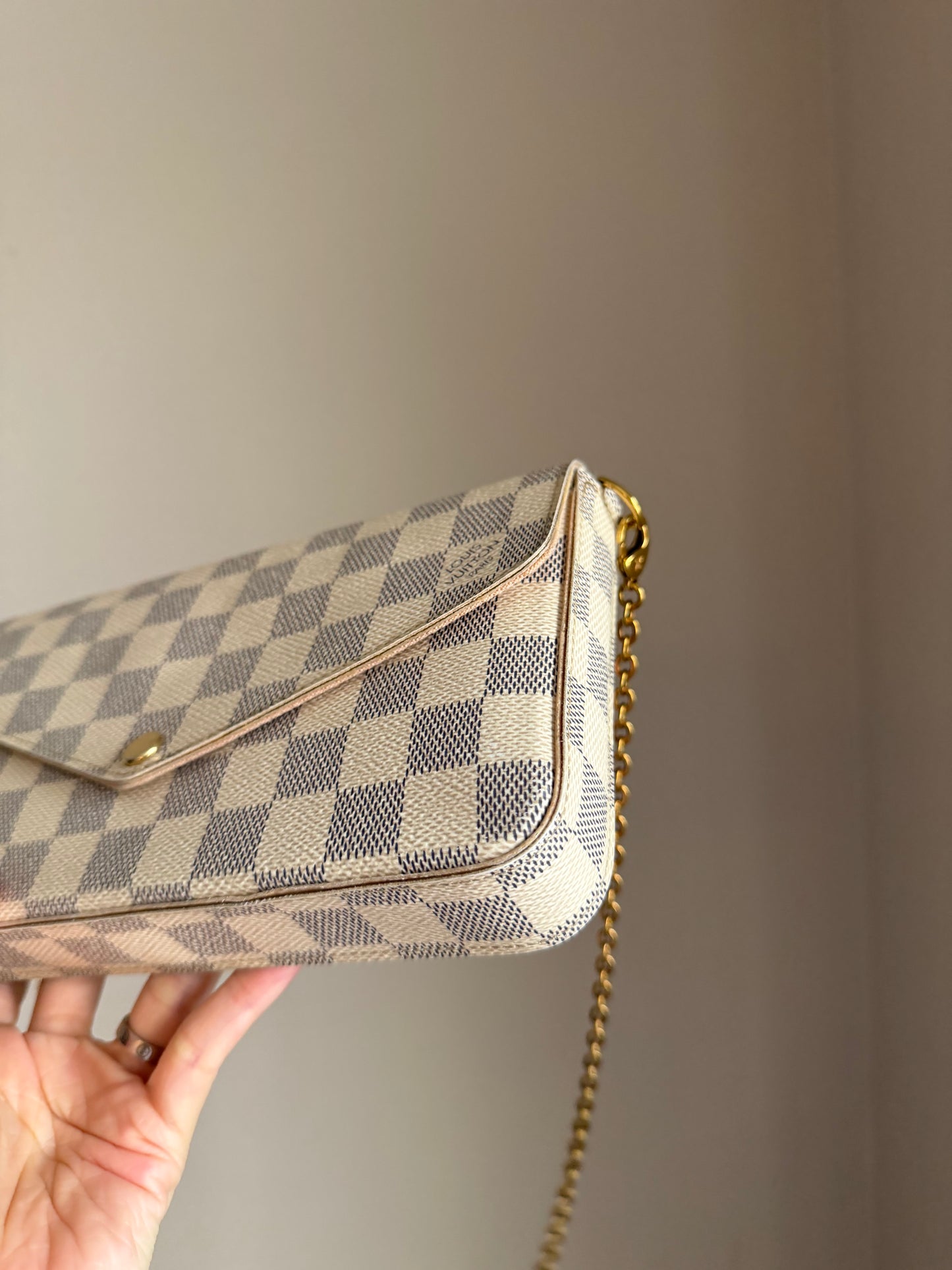 ❗️SOLD❗️Damier Azur Felicie with both inserts