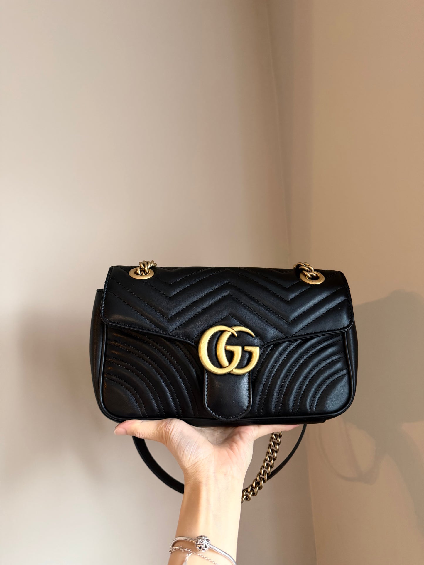 ❗️SOLD❗️Black Marmont Small Flap Bag