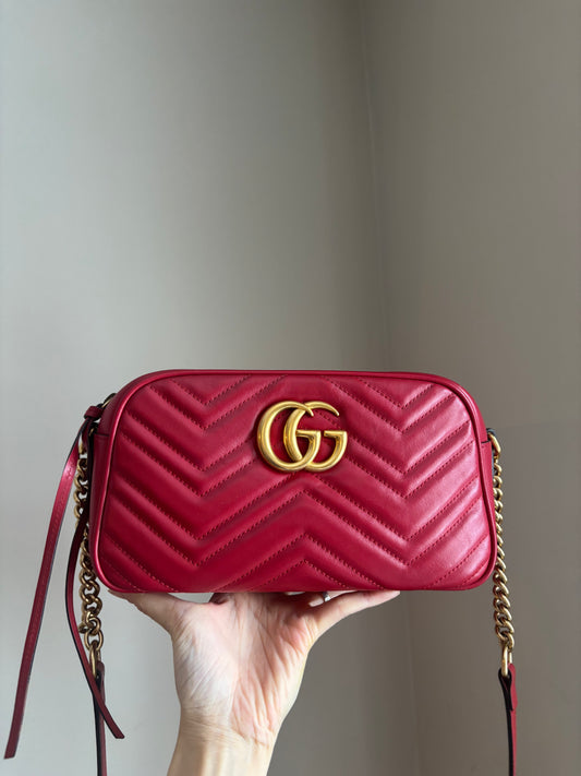 ❗️SOLD❗️Camera Marmont Small Bag in Red