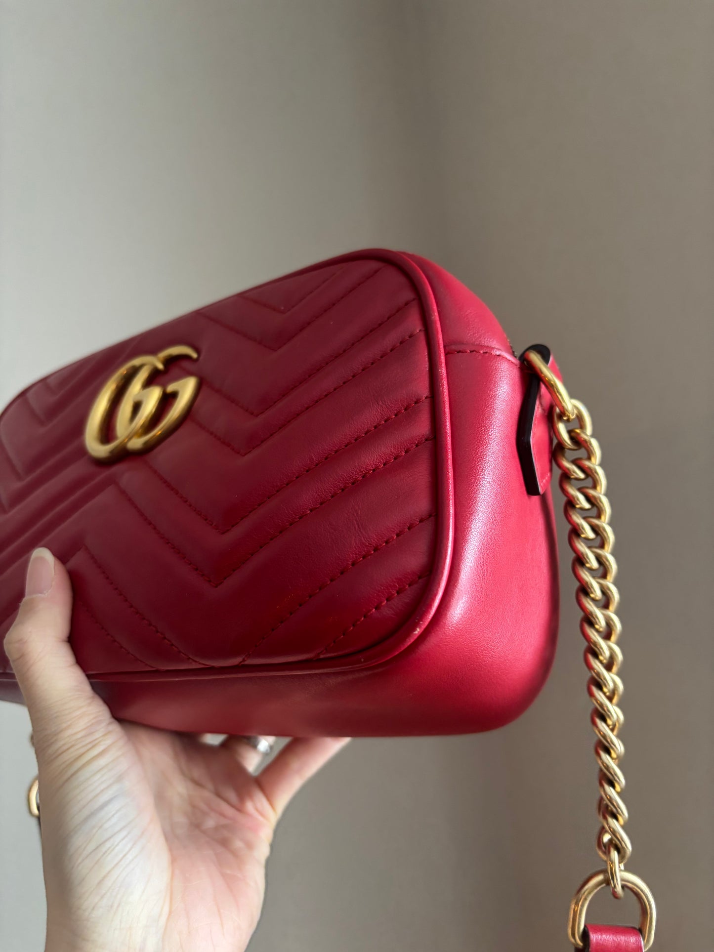 ❗️SOLD❗️Camera Marmont Small Bag in Red