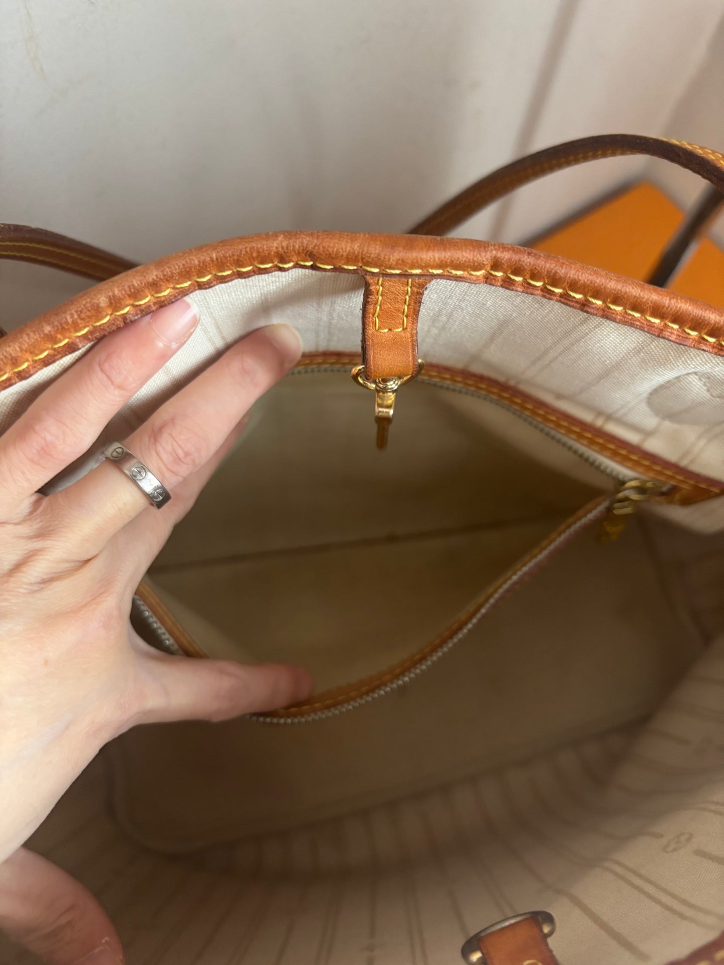 ❗️SOLD❗️DA neverfull bag without pouch (beige interior)