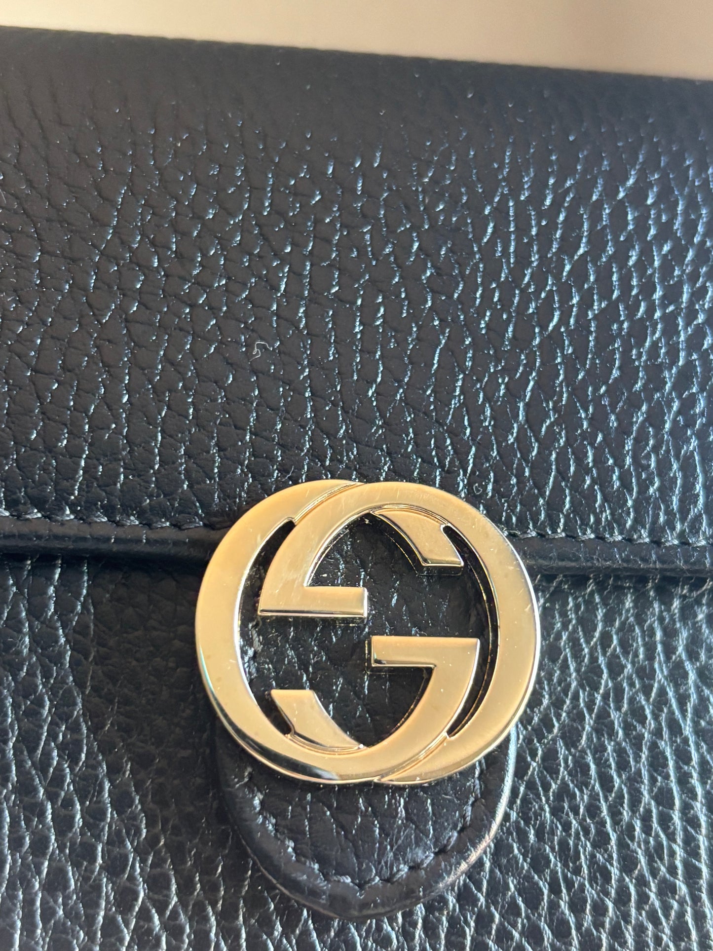 ❗️SOLD❗️ Interlocking Wallet on Chain Black