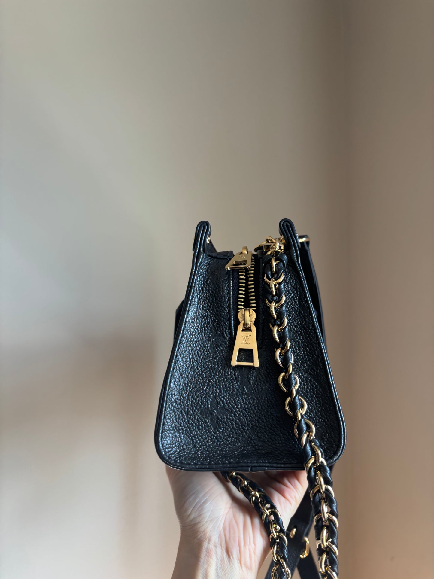 ❗️SOLD❗️ On-The-Go East West in Black Empreinte Leather
