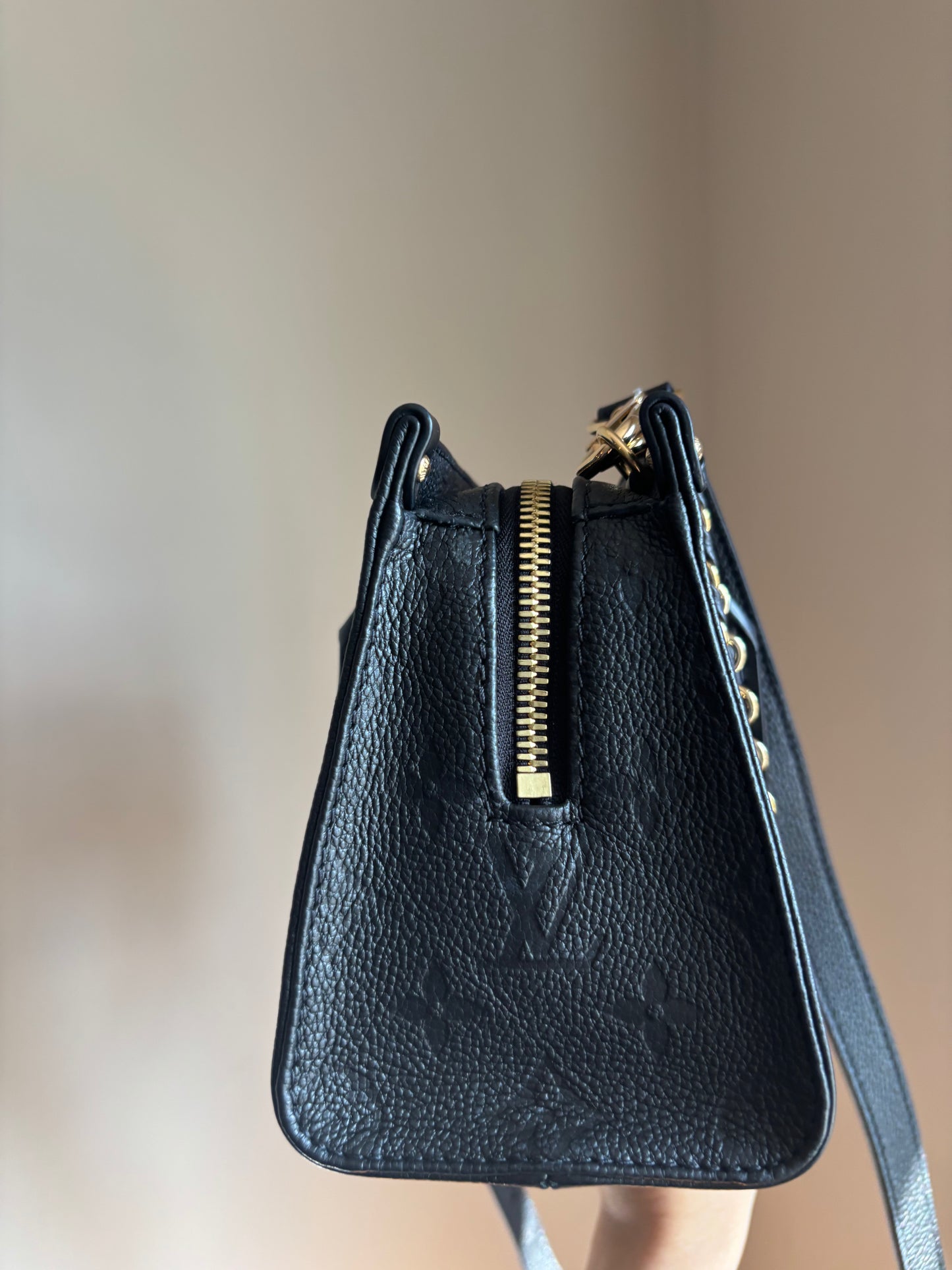❗️SOLD❗️ On-The-Go East West in Black Empreinte Leather